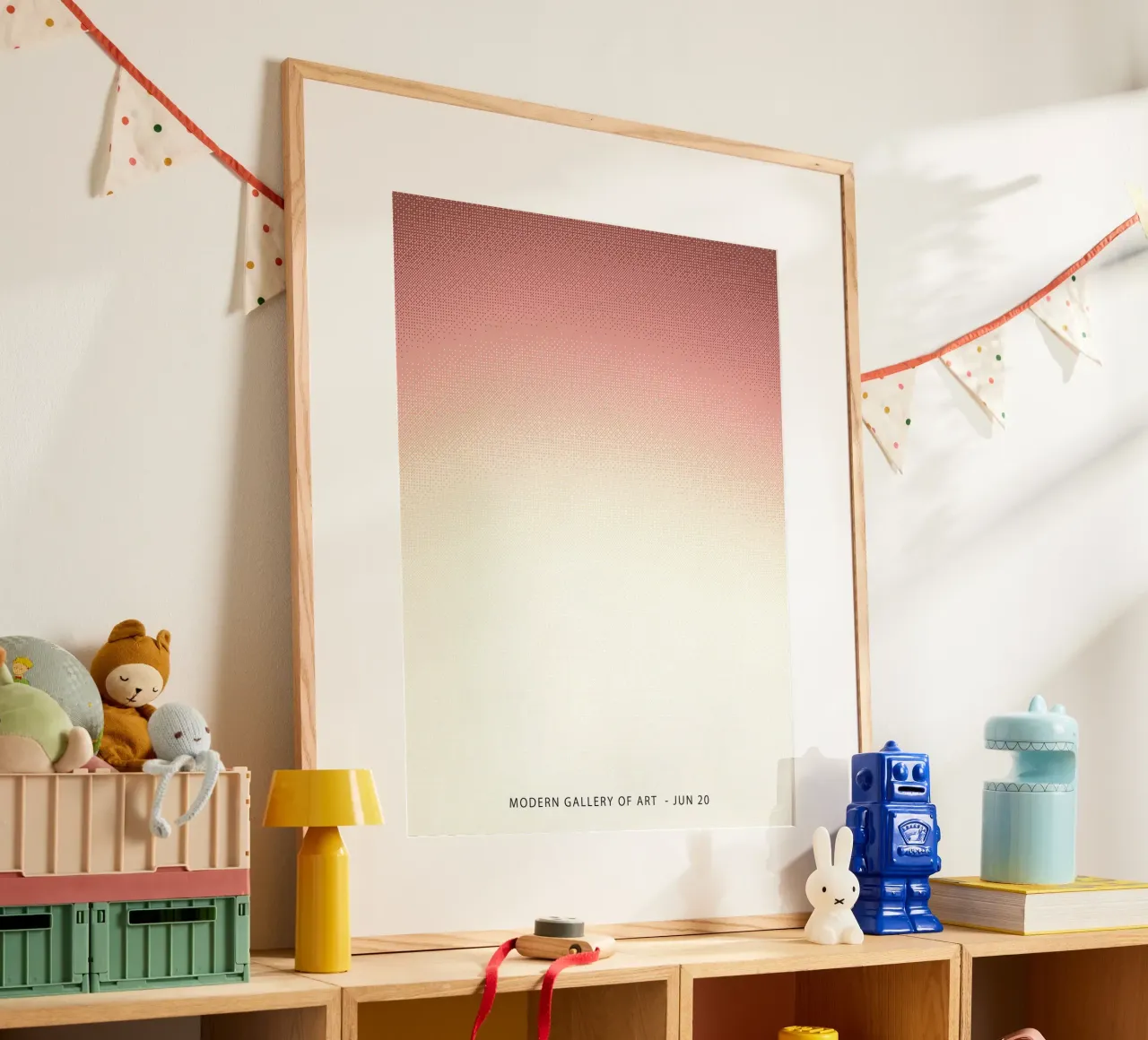 Orange Gradient, Abstract poster by Peaches Art Prints