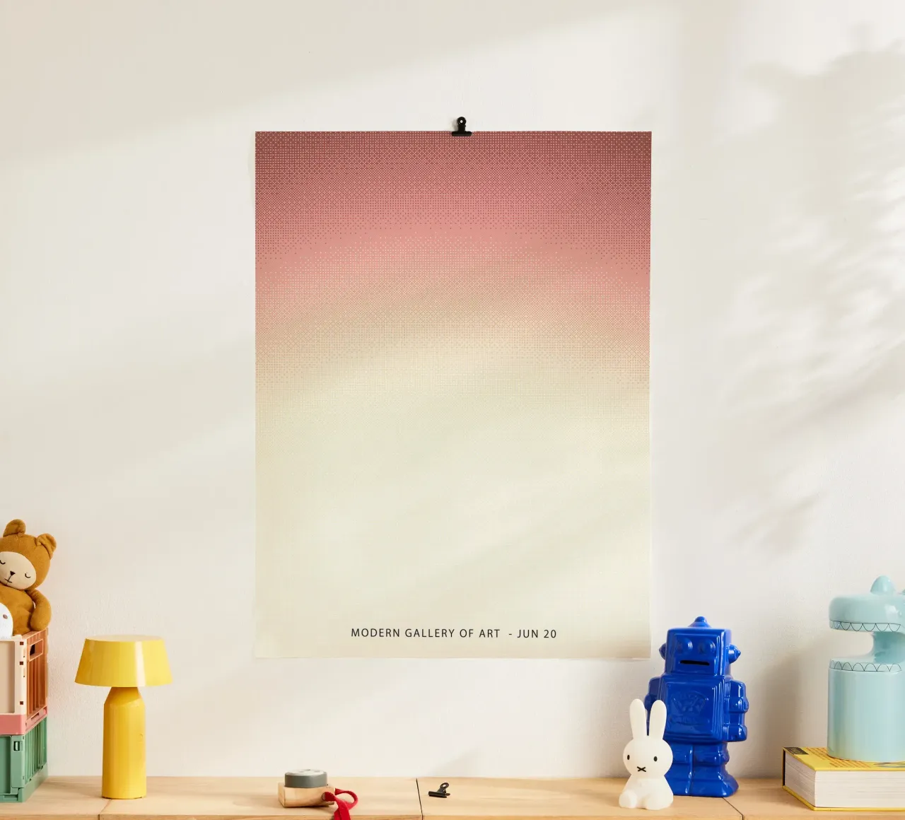 Orange Gradient, Abstract poster by Peaches Art Prints