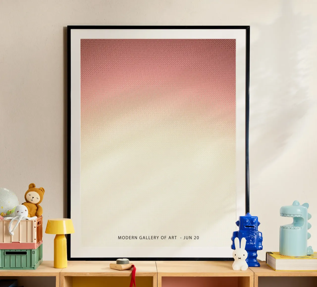 Orange Gradient, Abstract poster by Peaches Art Prints