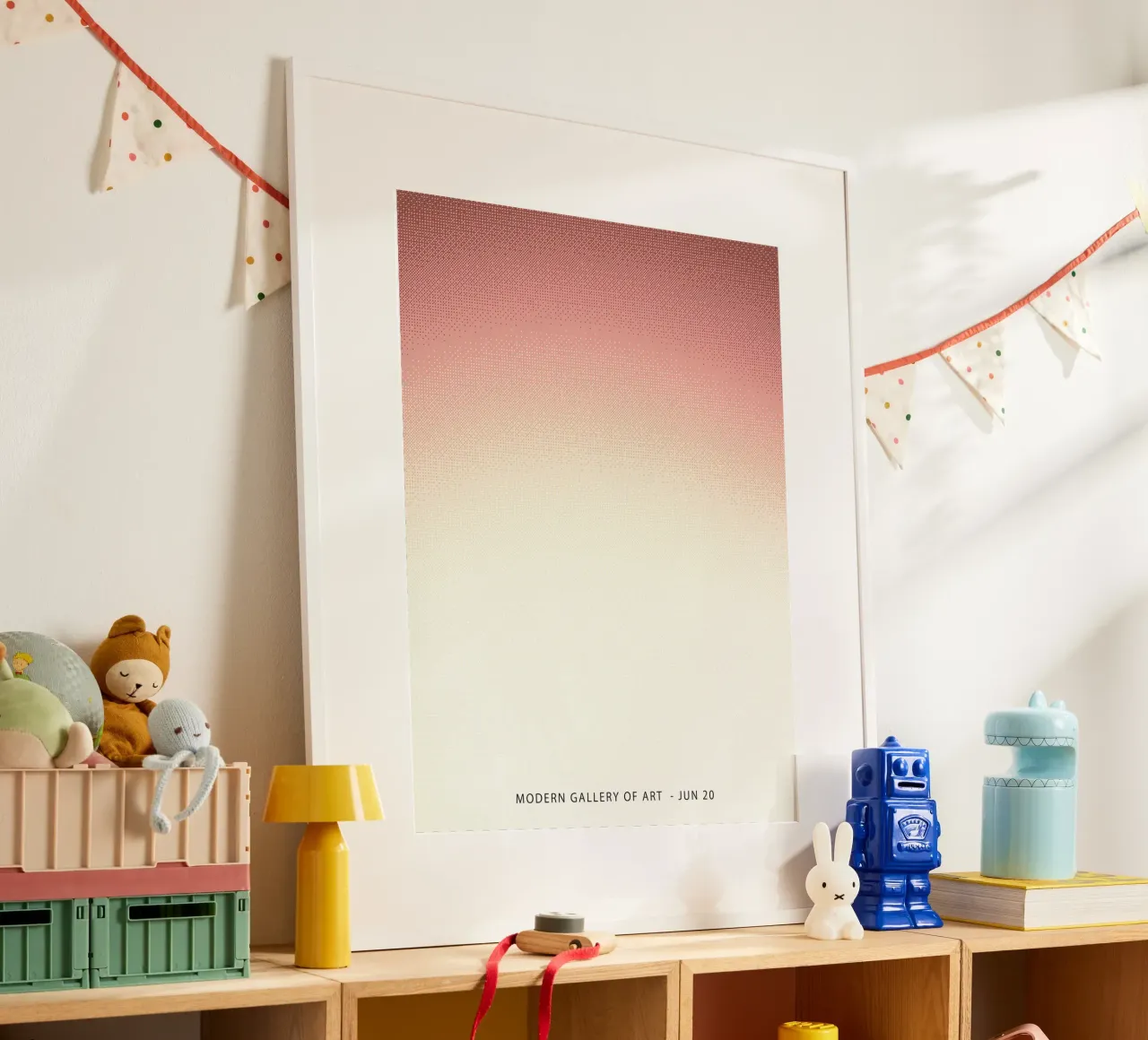 Orange Gradient, Abstract poster by Peaches Art Prints