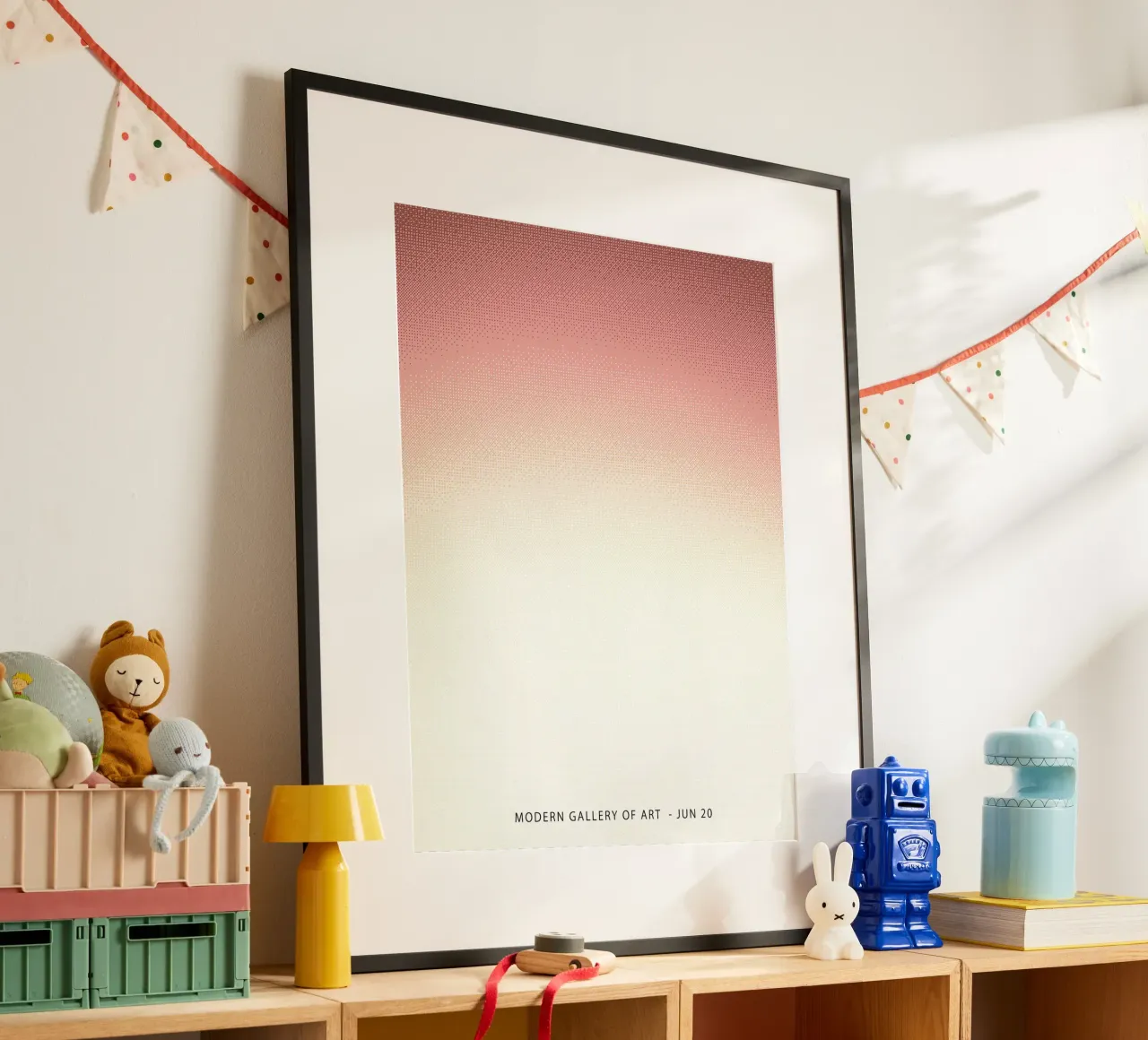 Orange Gradient, Abstract poster by Peaches Art Prints