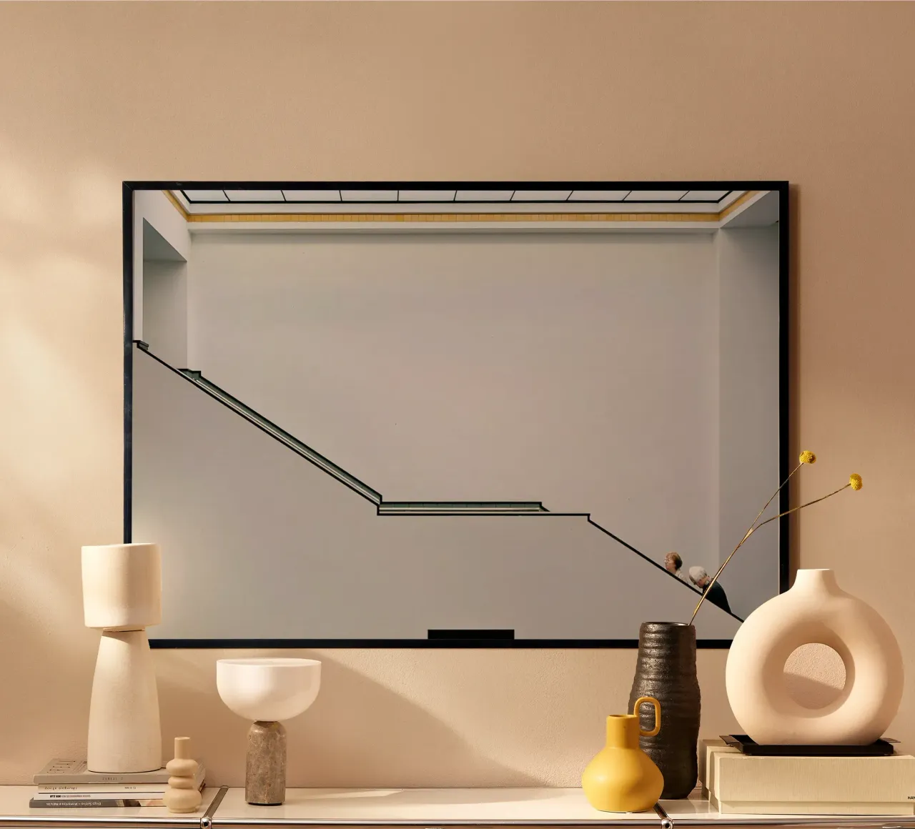 Stair-Up - Henk Van Maastricht poster con telaio in legno da Pictufy