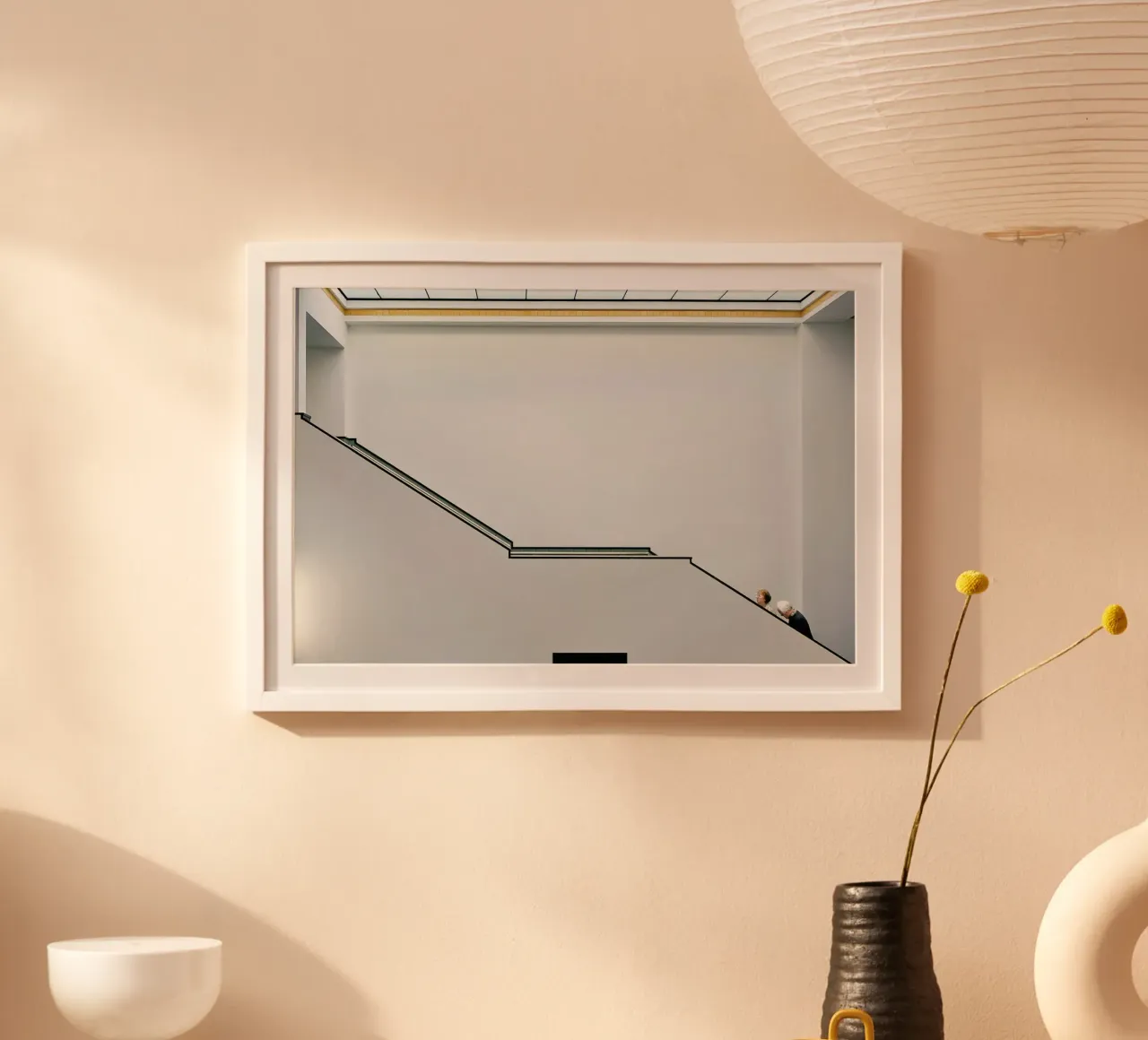 Stair-Up - Henk Van Maastricht poster con telaio in legno da Pictufy