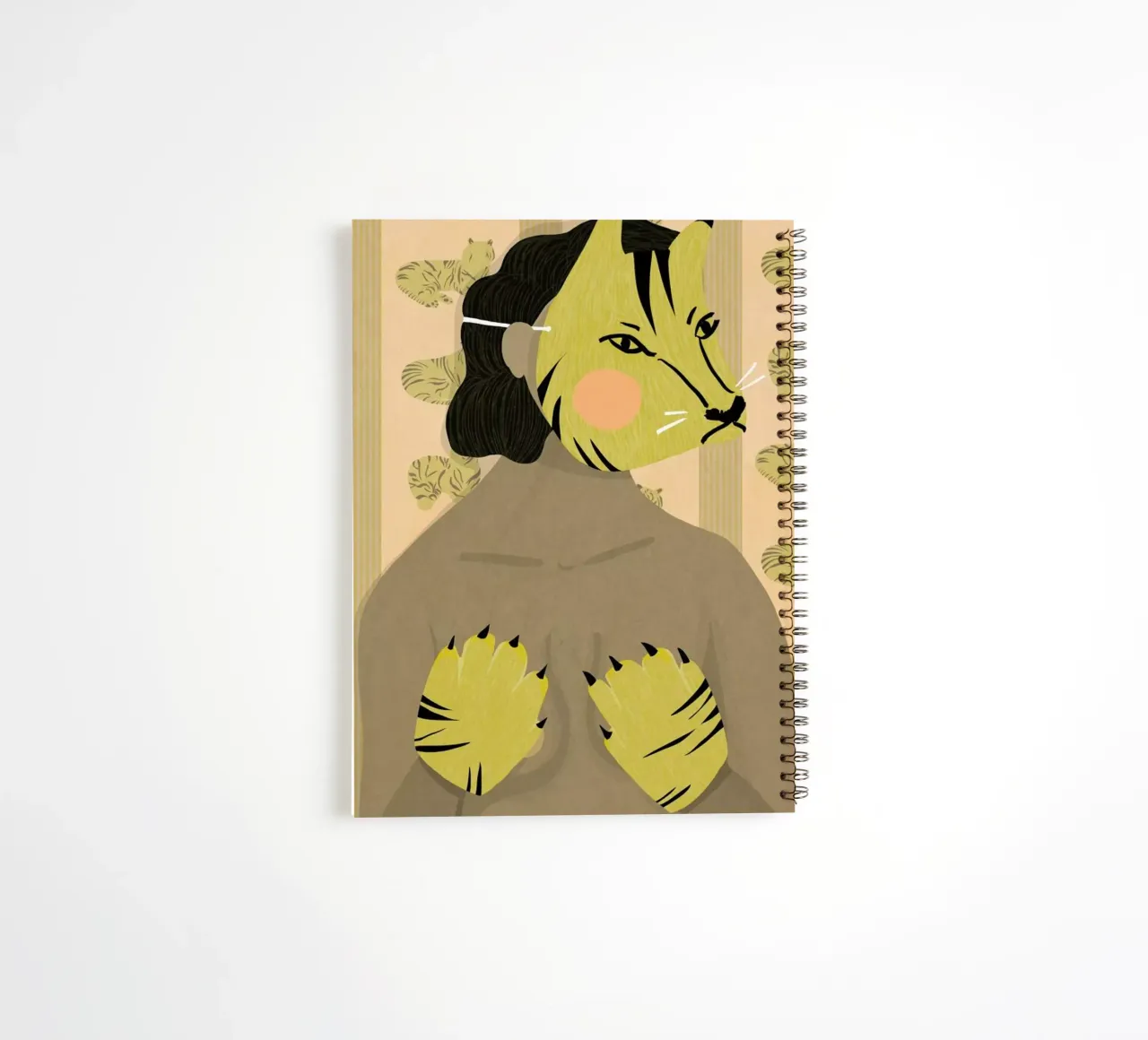 My Body Is Mine spiral notebook by Amalia Restrepo