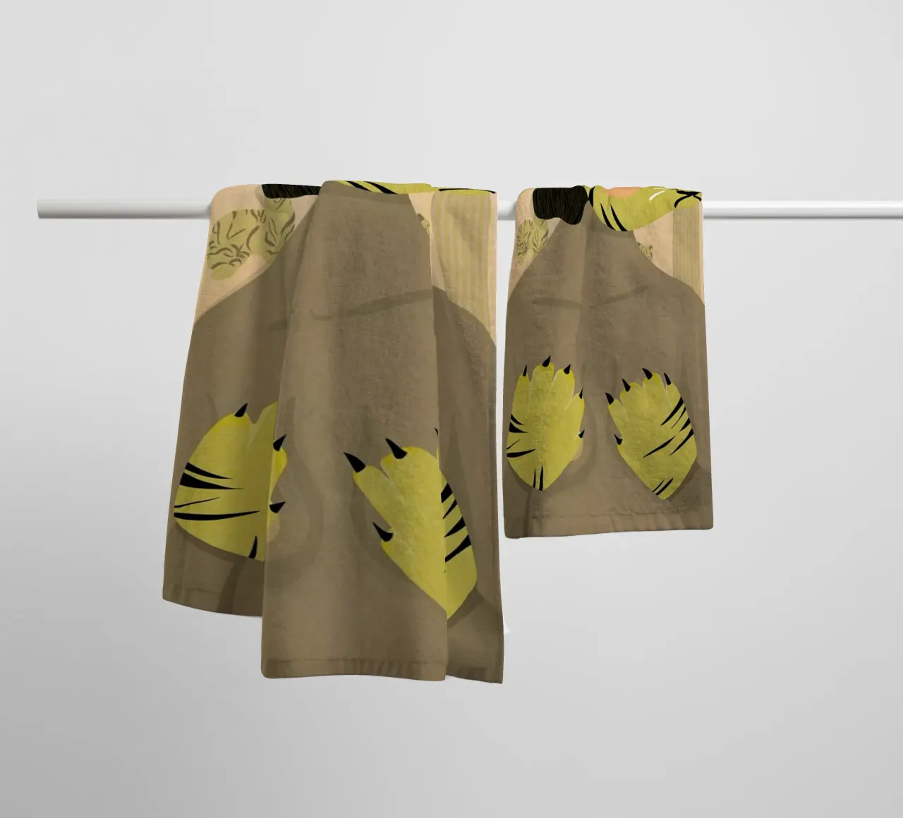 My Body Is Mine towel by Amalia Restrepo
