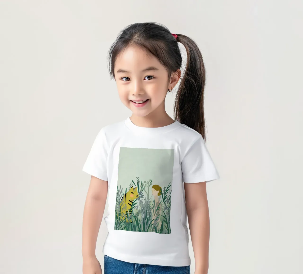 Look for Your Tiger kids t-shirt by Amalia Restrepo