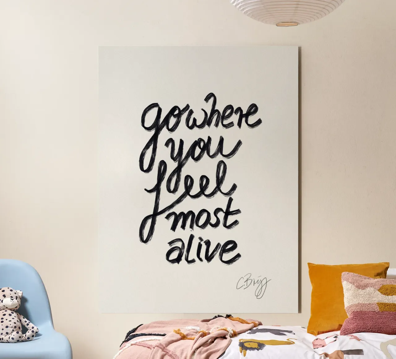 Go where you feel most alive alluminio dibond da Claudiabrueggen