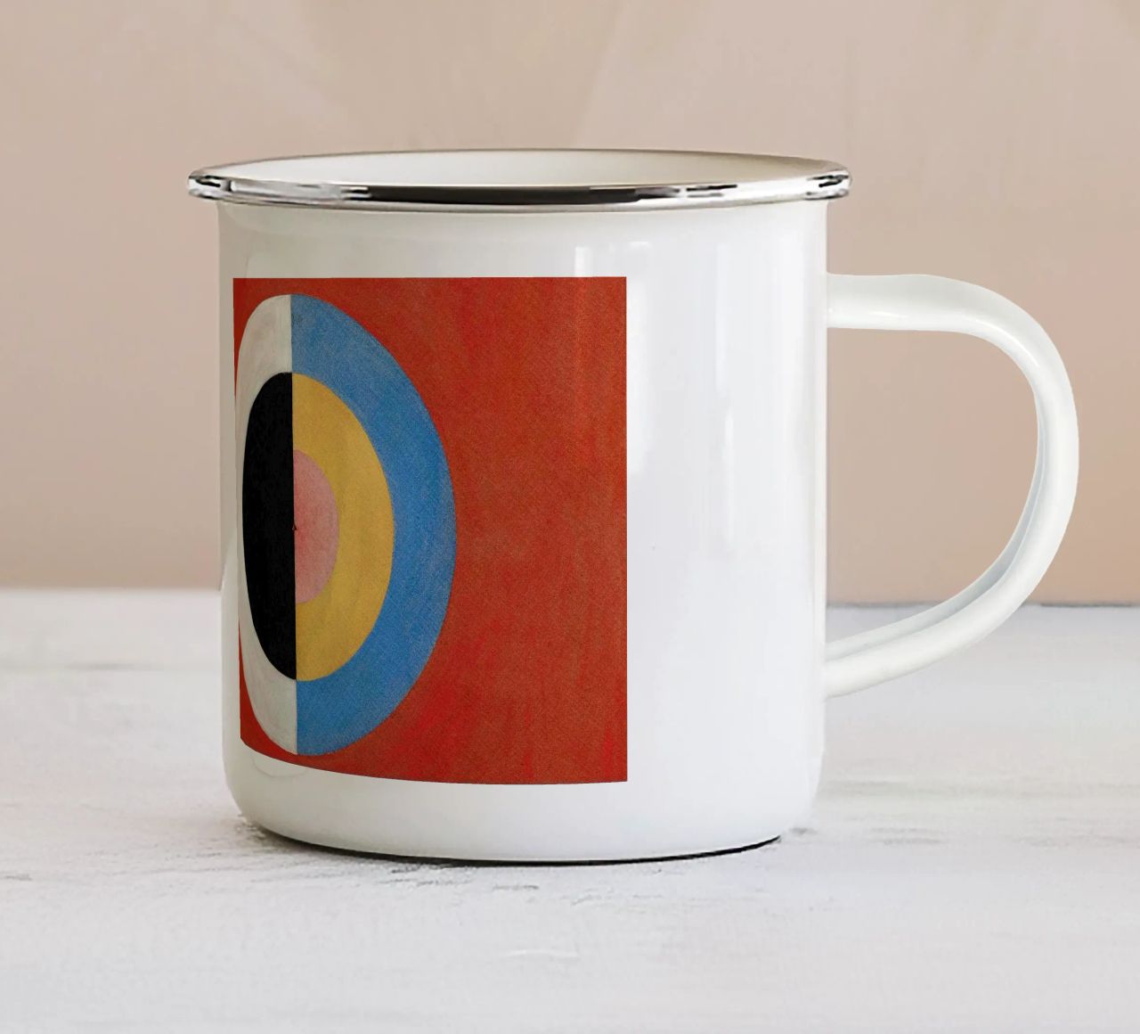 Hilma Af Klint - The Swan No 17 tazza in smalto da apoloprints