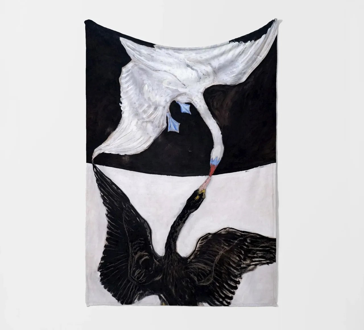 Hilma Af Klint - The Swan No 1 coperta in pile da apoloprints