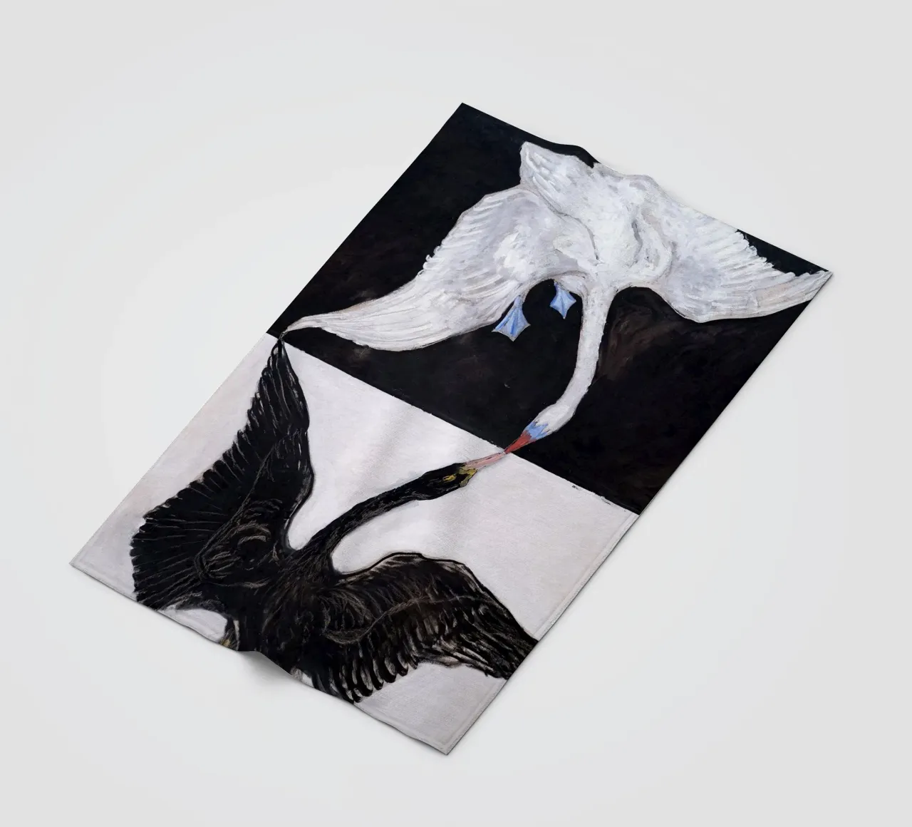 Hilma Af Klint - The Swan No 1 coperta in pile da apoloprints