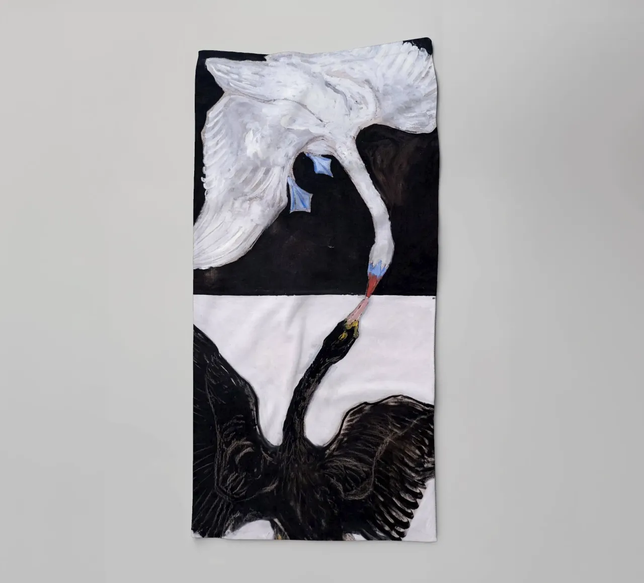 Hilma Af Klint - The Swan No 1 asciugamano da bagno da apoloprints