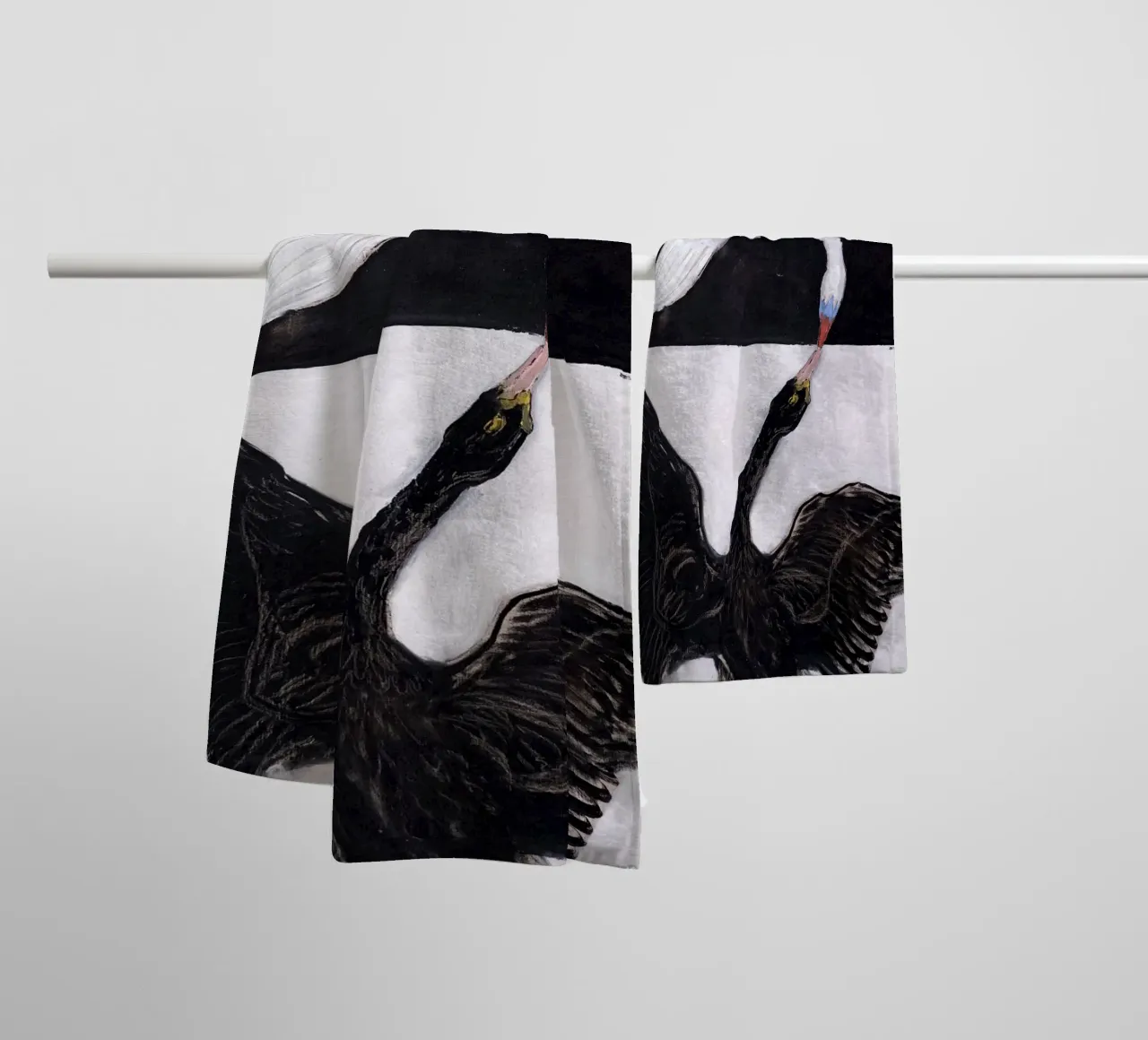 Hilma Af Klint - The Swan No 1 asciugamano da bagno da apoloprints