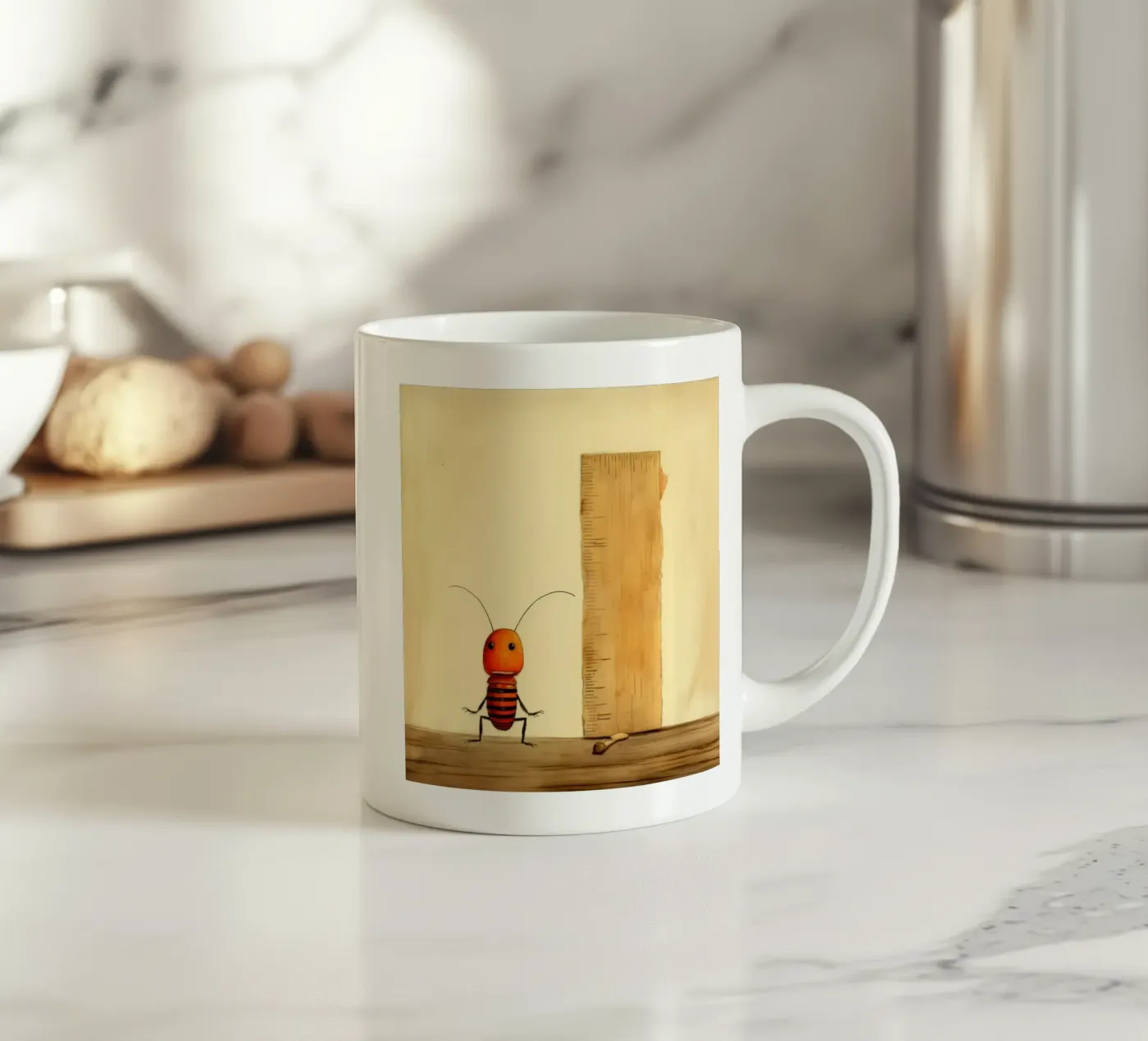 Minimal Termite ceramic mug by Minimal Animal Art