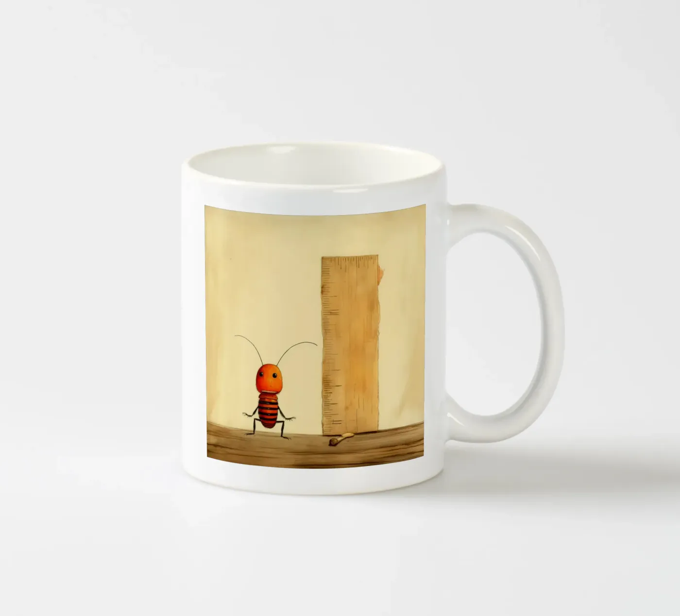 Minimal Termite ceramic mug by Minimal Animal Art