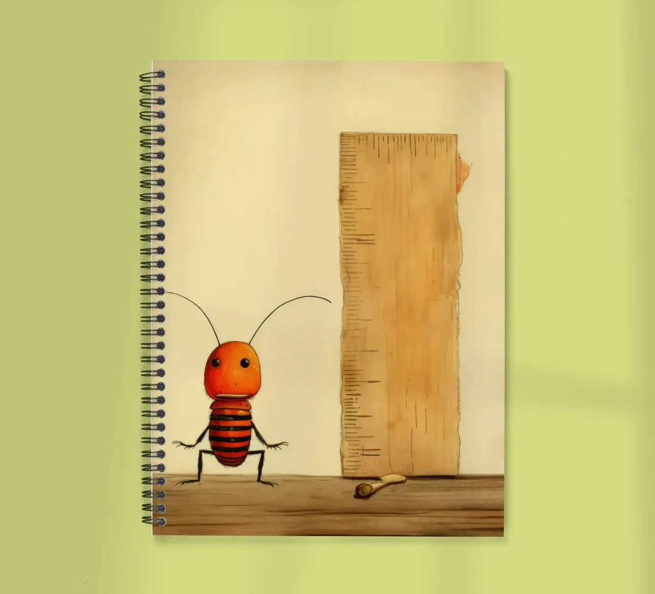Minimal Termite 2 spiral notebook by Minimal Animal Art
