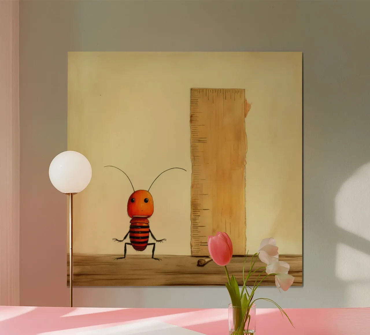 Minimal Termite poster da Minimal Animal Art