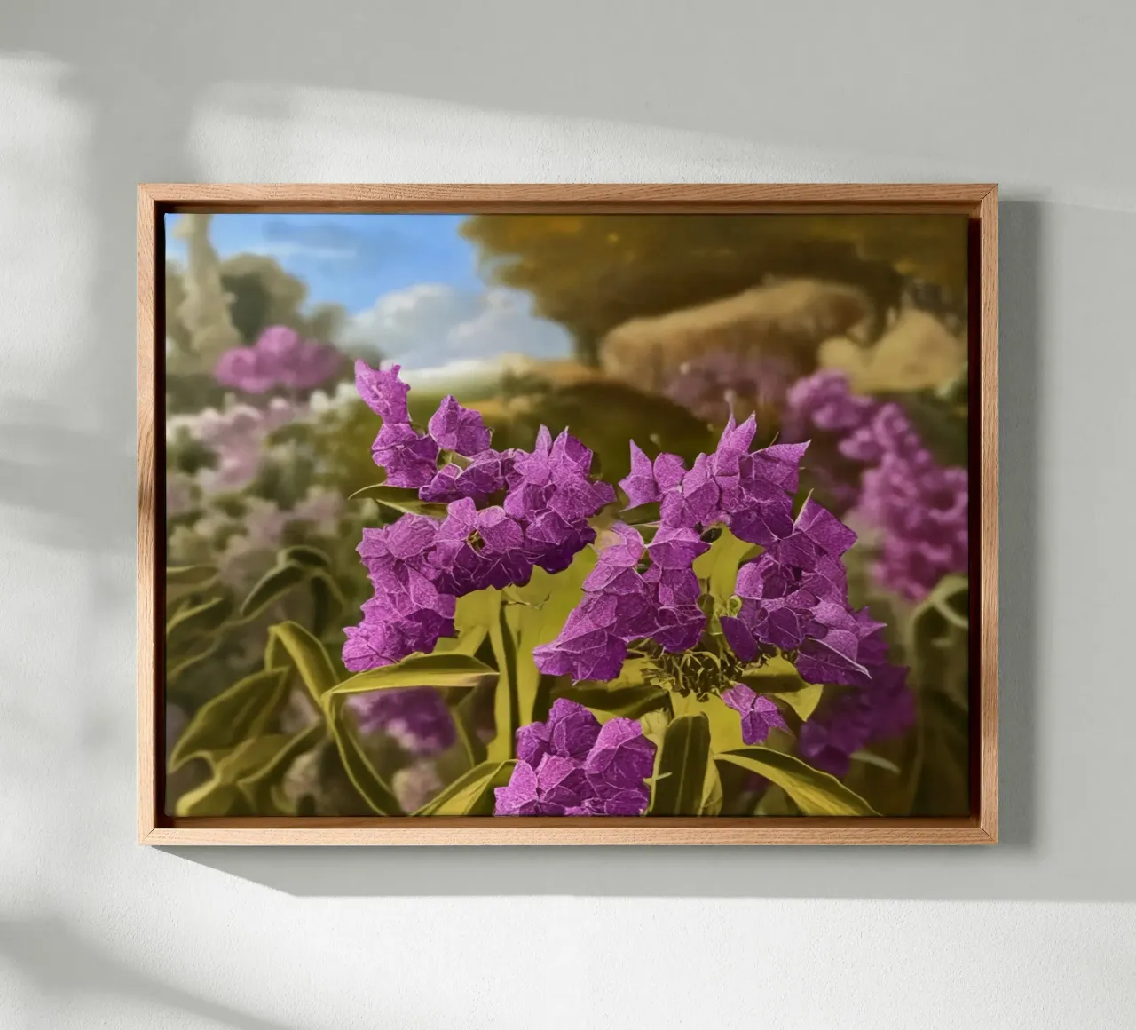 Blumen_8 tela con Cornice a cassetta da Impressionismus by LK