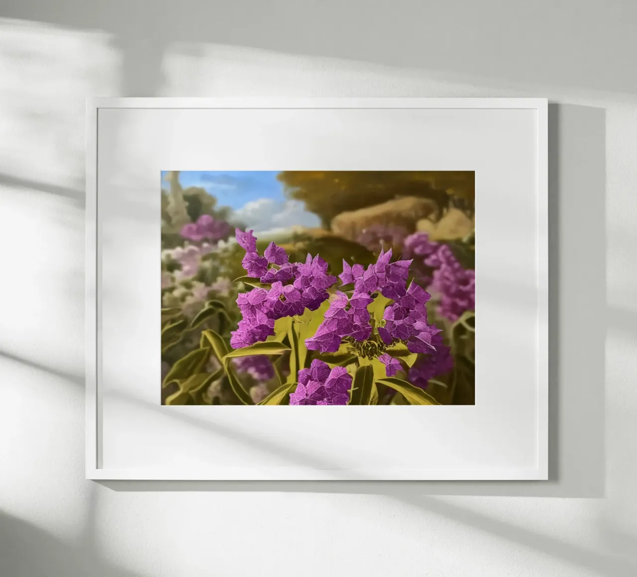 Blumen_8 poster con telaio in alluminio da Impressionismus by LK