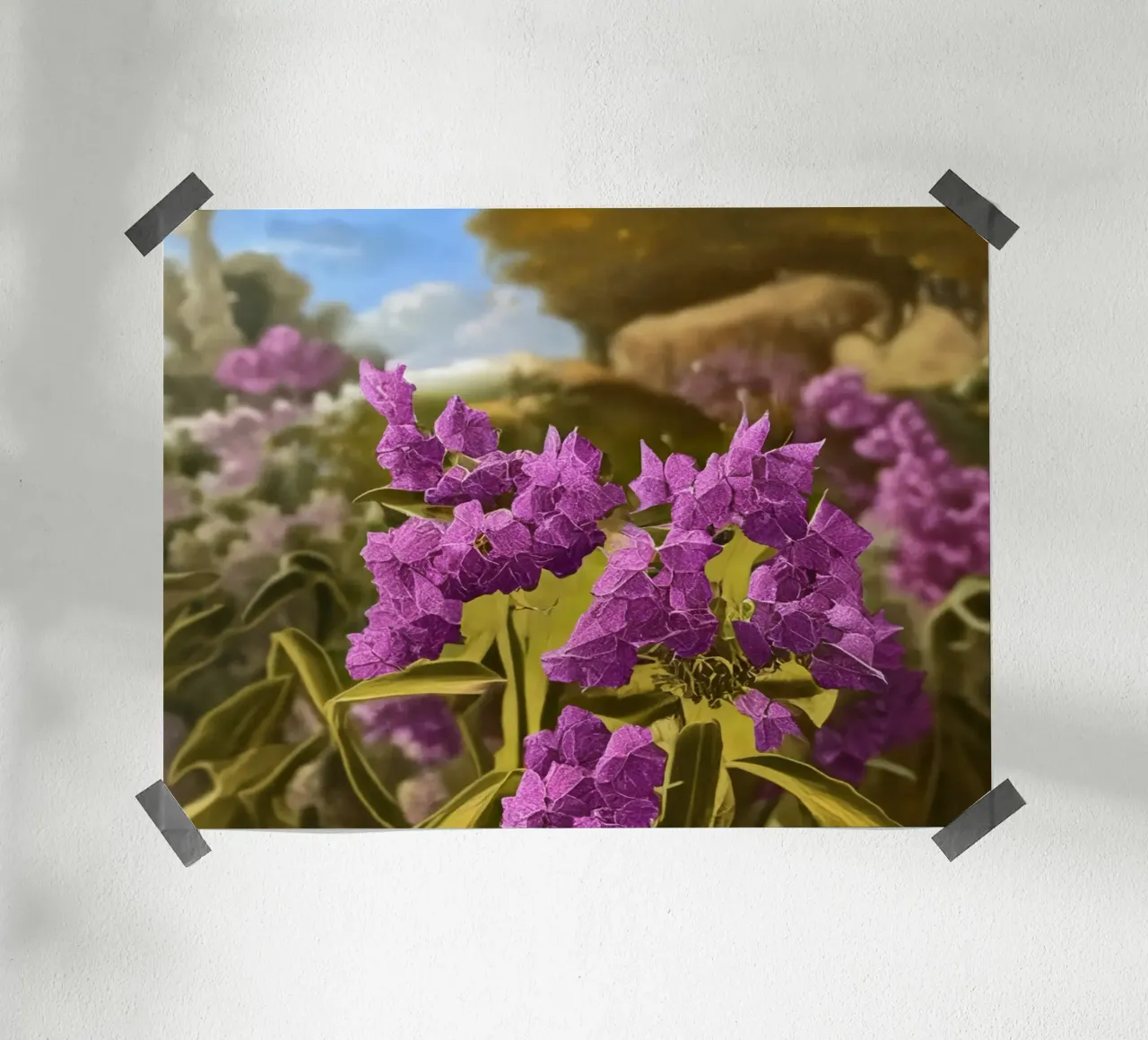Blumen_8 poster con telaio in alluminio da Impressionismus by LK