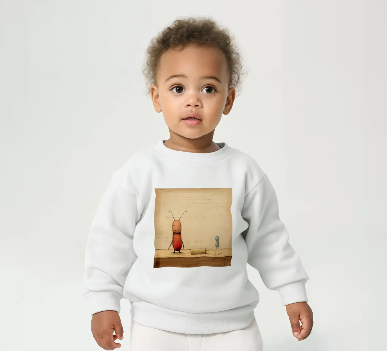 Minimal Termite 3 felpa neonato da Minimal Animal Art