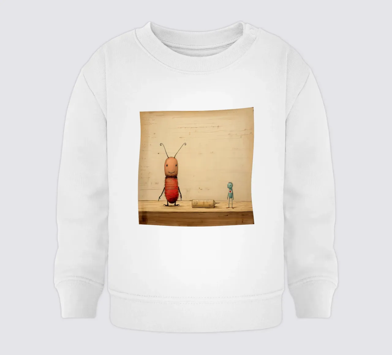 Minimal Termite 3 felpa neonato da Minimal Animal Art