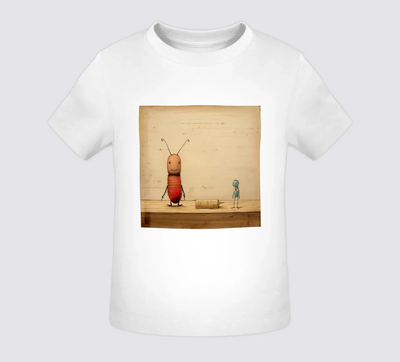 Minimal Termite 3 maglietta neonato da Minimal Animal Art