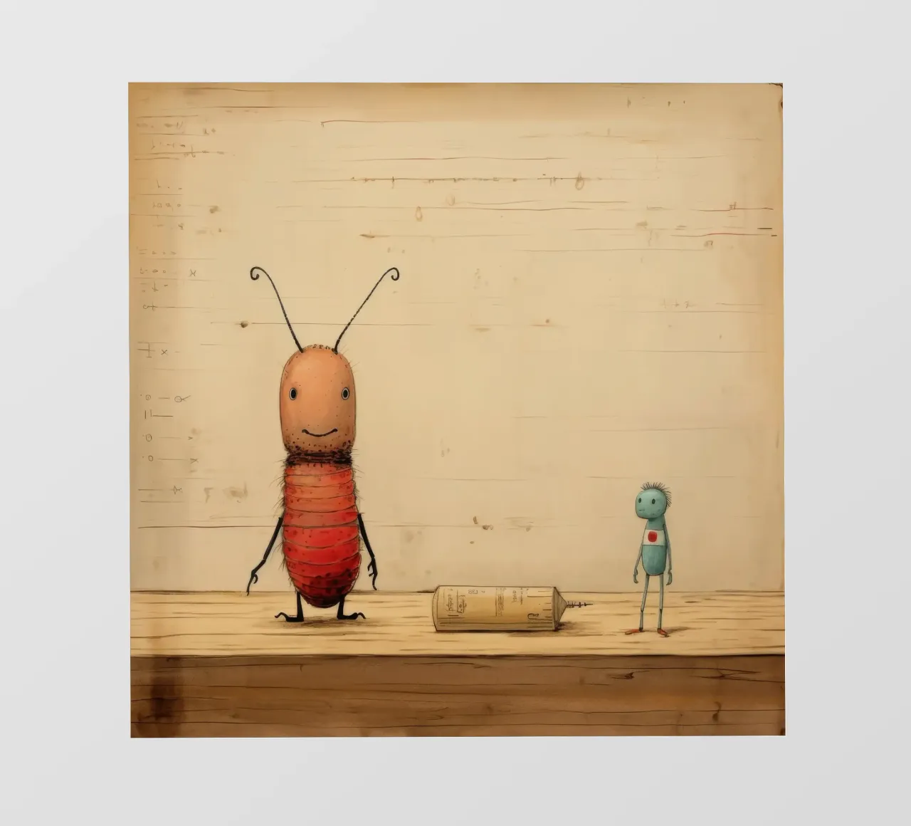 Minimal Termite 3 pellicola backlit da Minimal Animal Art