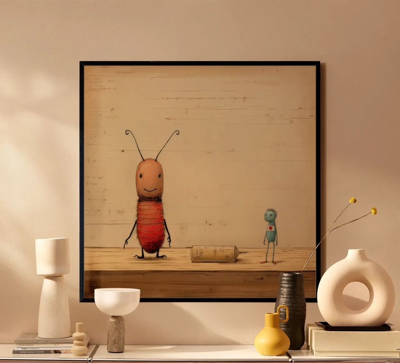 Termite minima poster da Minimal Animal Art