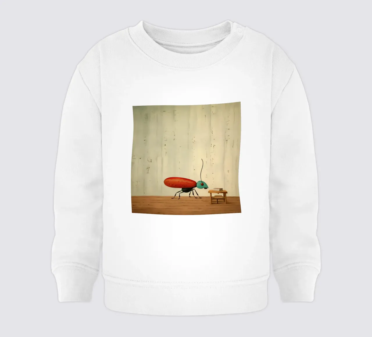 Minimal Termite 4 felpa neonato da Minimal Animal Art