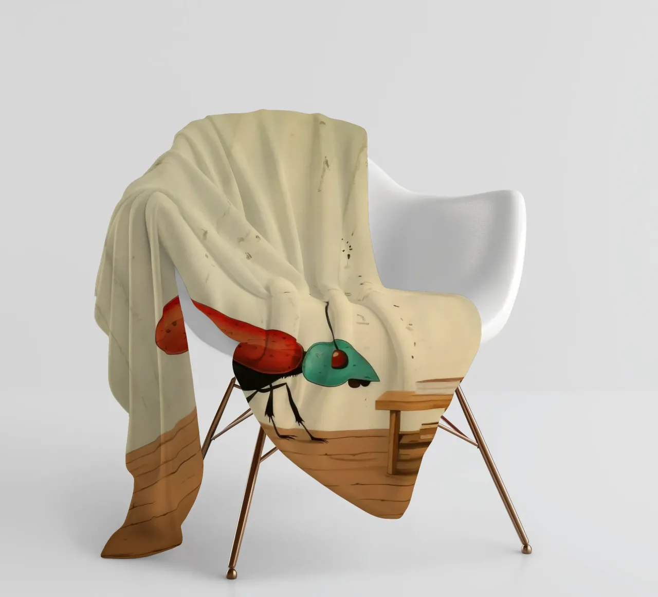 Minimal Termite 4 coperta in pile da Minimal Animal Art