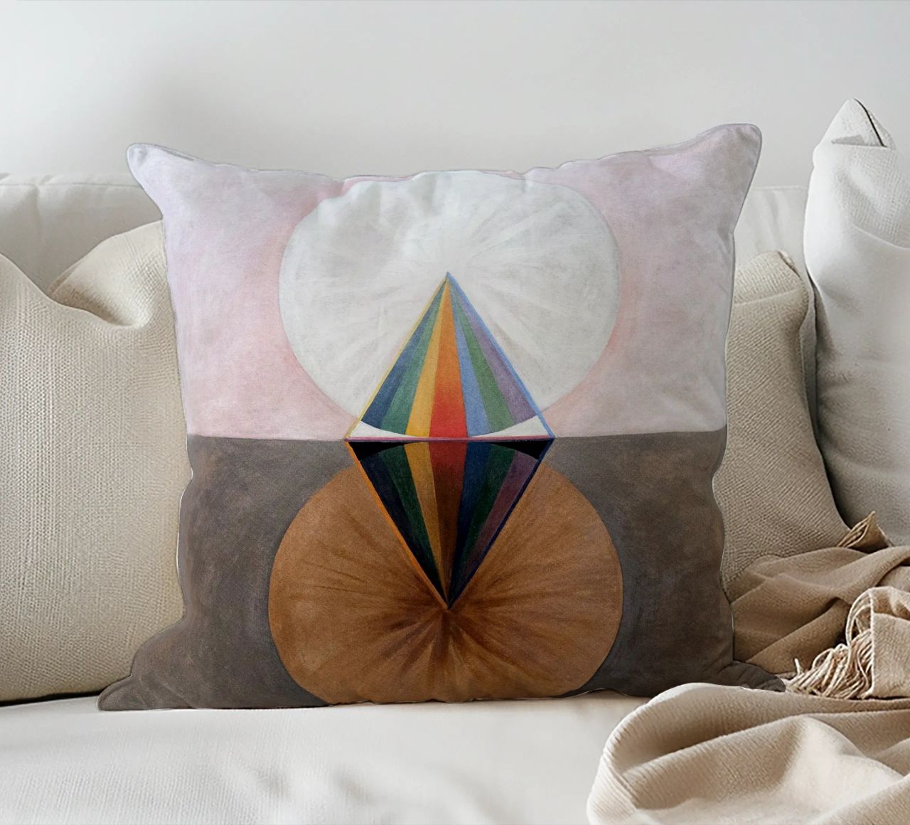 Hilma Af Klint - The Swan No 12 cuscino da apoloprints