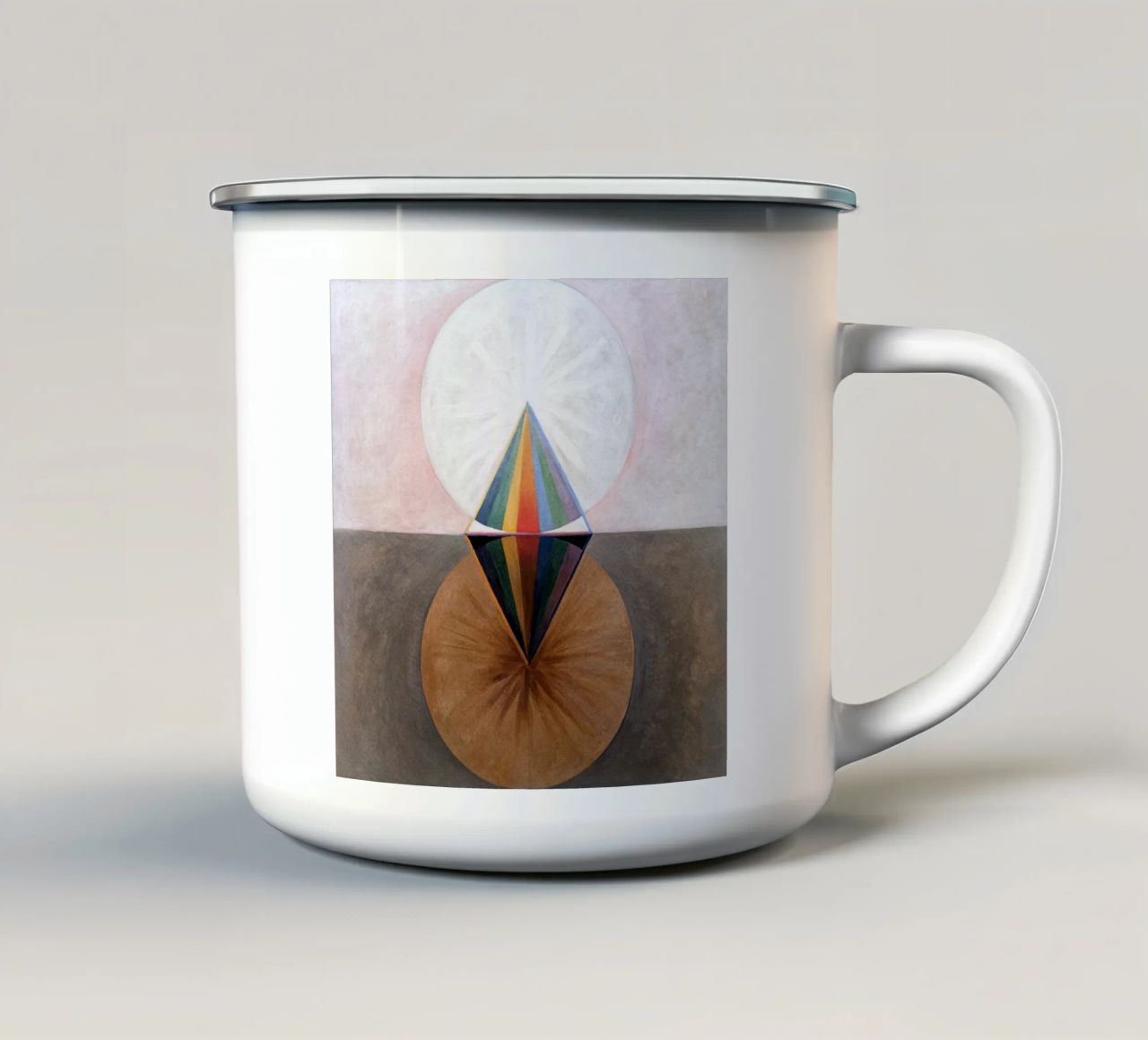 Hilma Af Klint - The Swan No 12 tazza in smalto da apoloprints