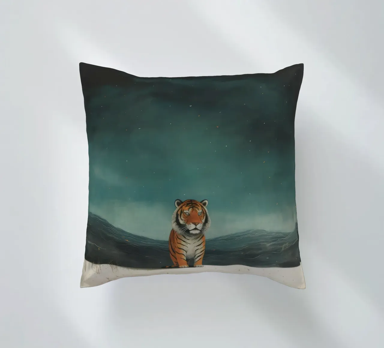 Tigre minima 3 cuscino da Minimal Animal Art