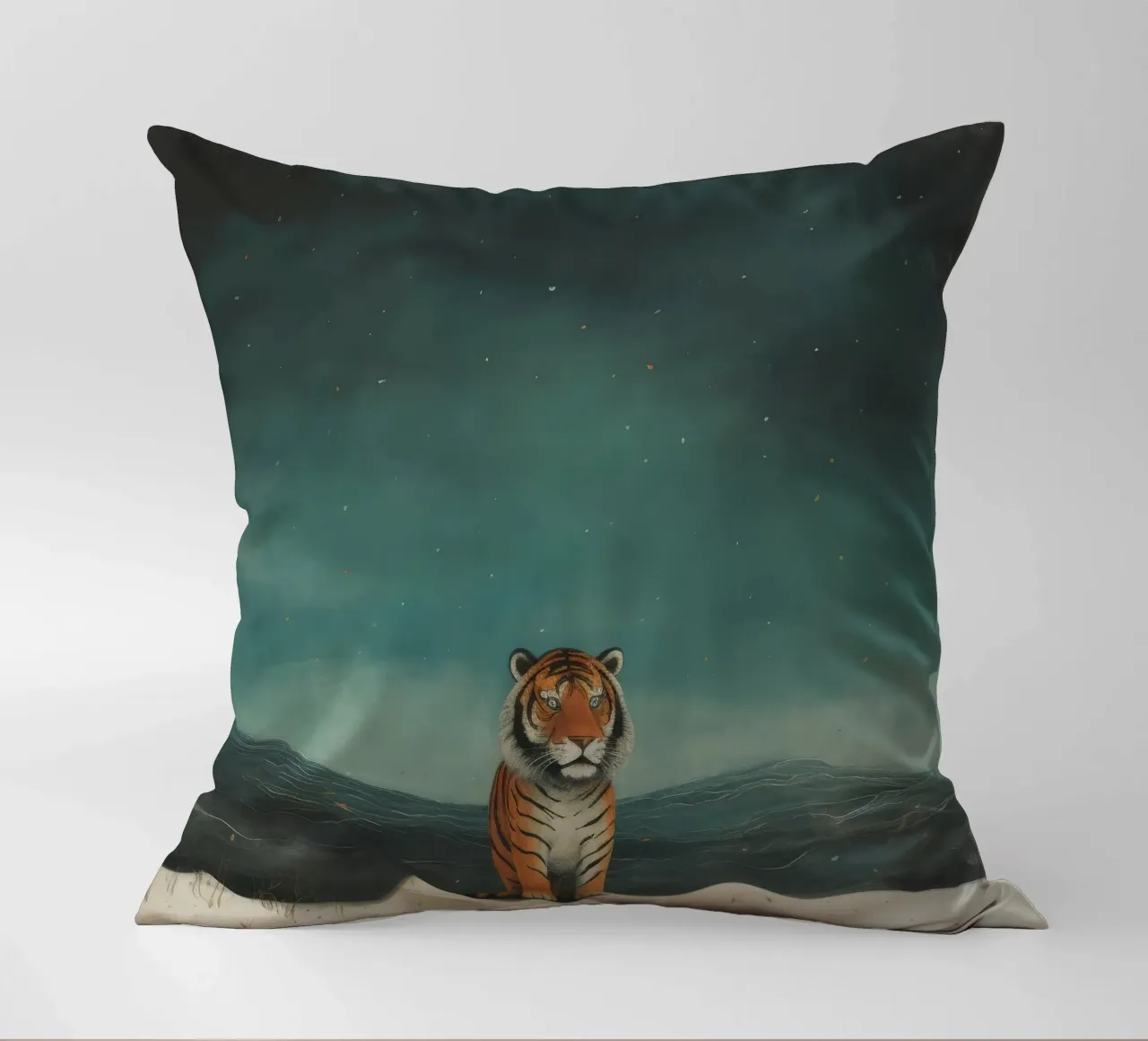 Tigre minima 3 cuscino da Minimal Animal Art