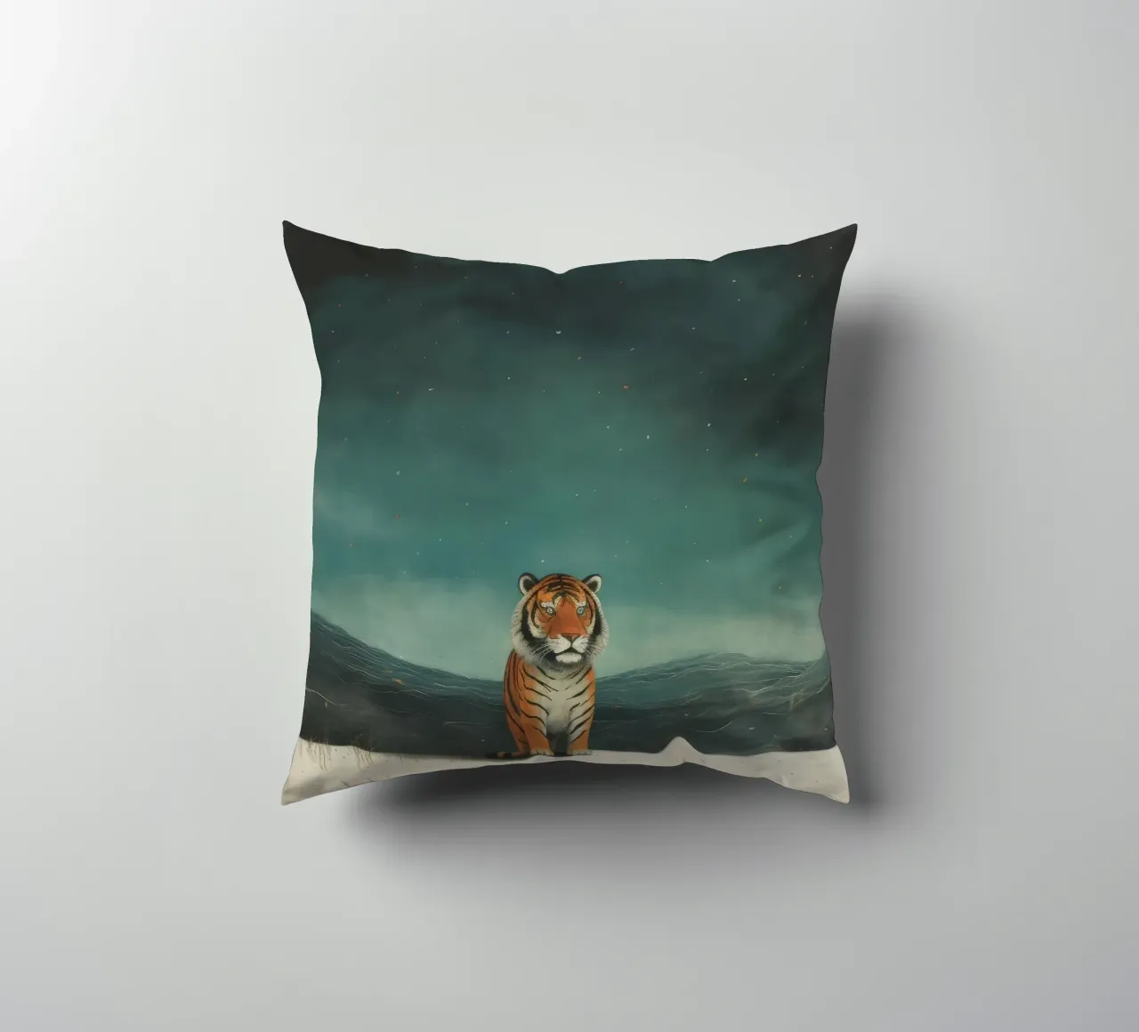 Tigre minima 3 cuscino da Minimal Animal Art
