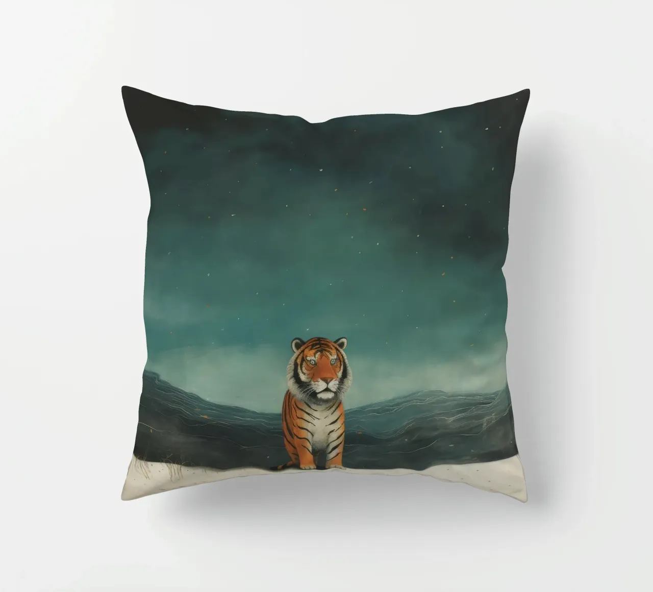 Tigre minima 3 cuscino da Minimal Animal Art