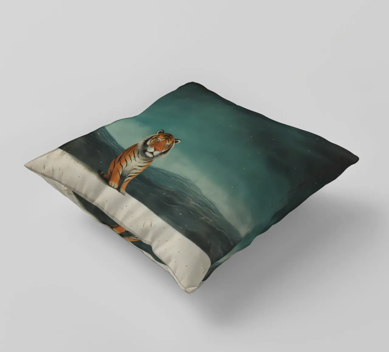 Tigre minima 3 cuscino da Minimal Animal Art