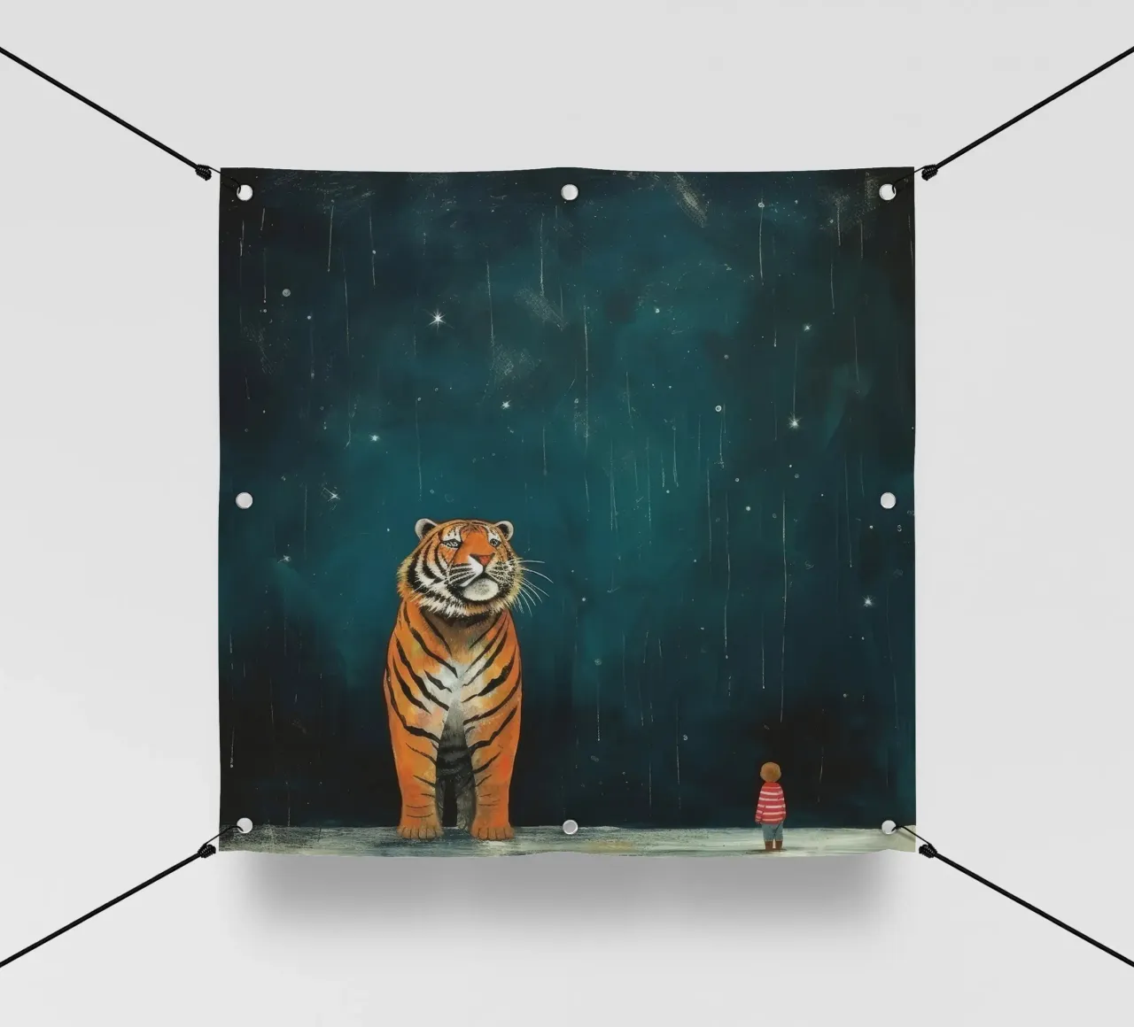 Tigre minima 4 telo in pvc da Minimal Animal Art