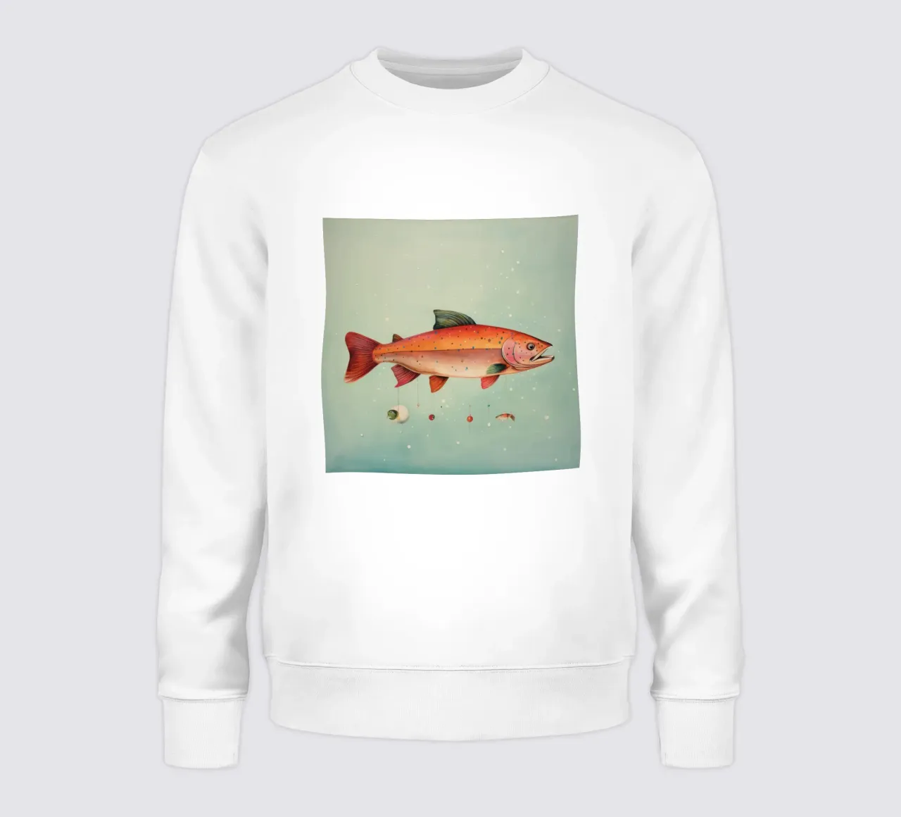 Trota minima 2 felpa da Minimal Animal Art