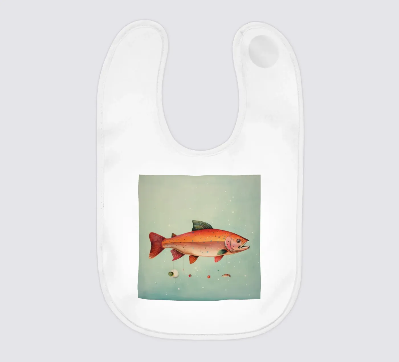 Minimum Trout Babylätzchen von Minimal Animal Art