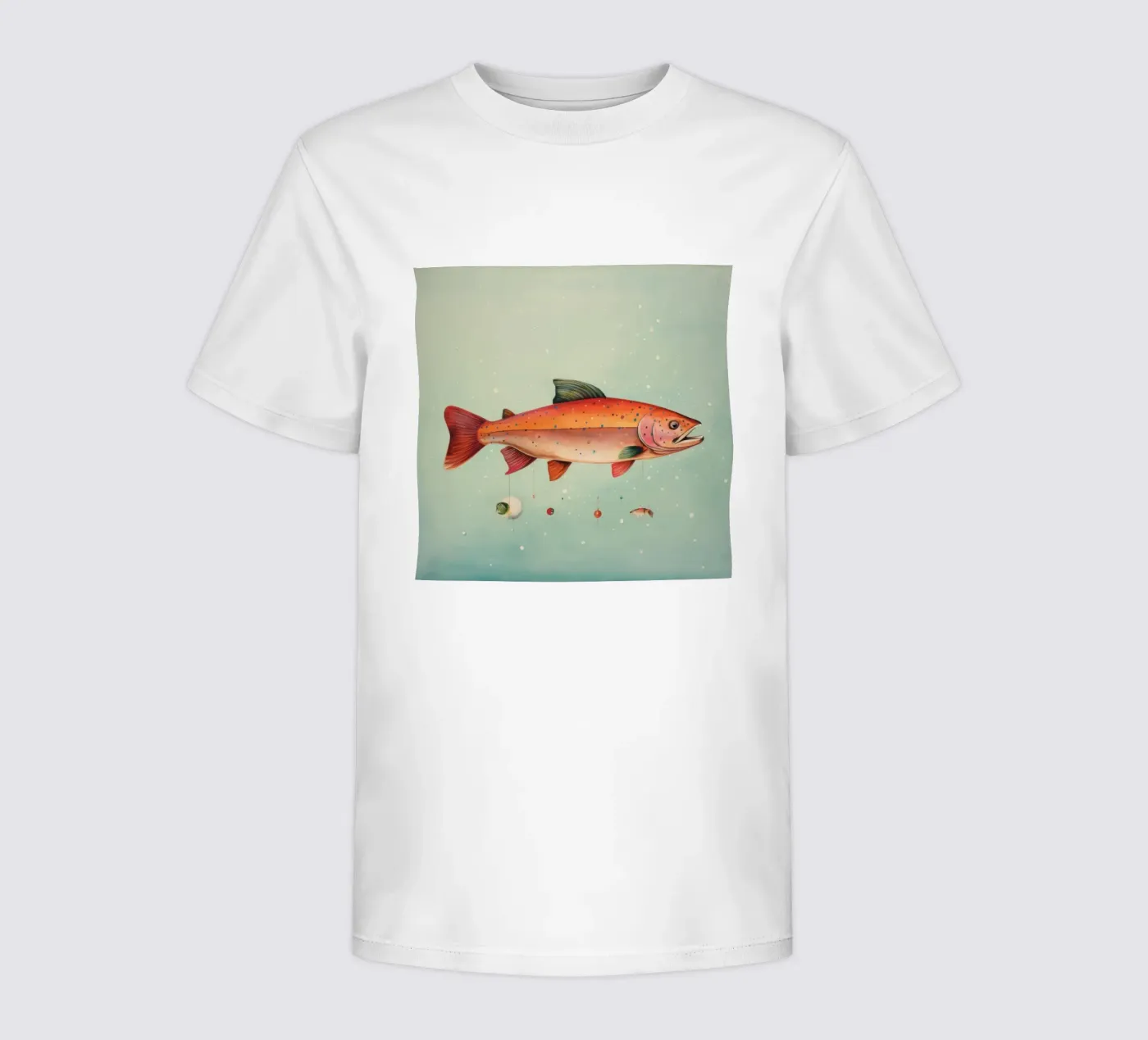 Minimum Trout kinder t-shirt van Minimal Animal Art