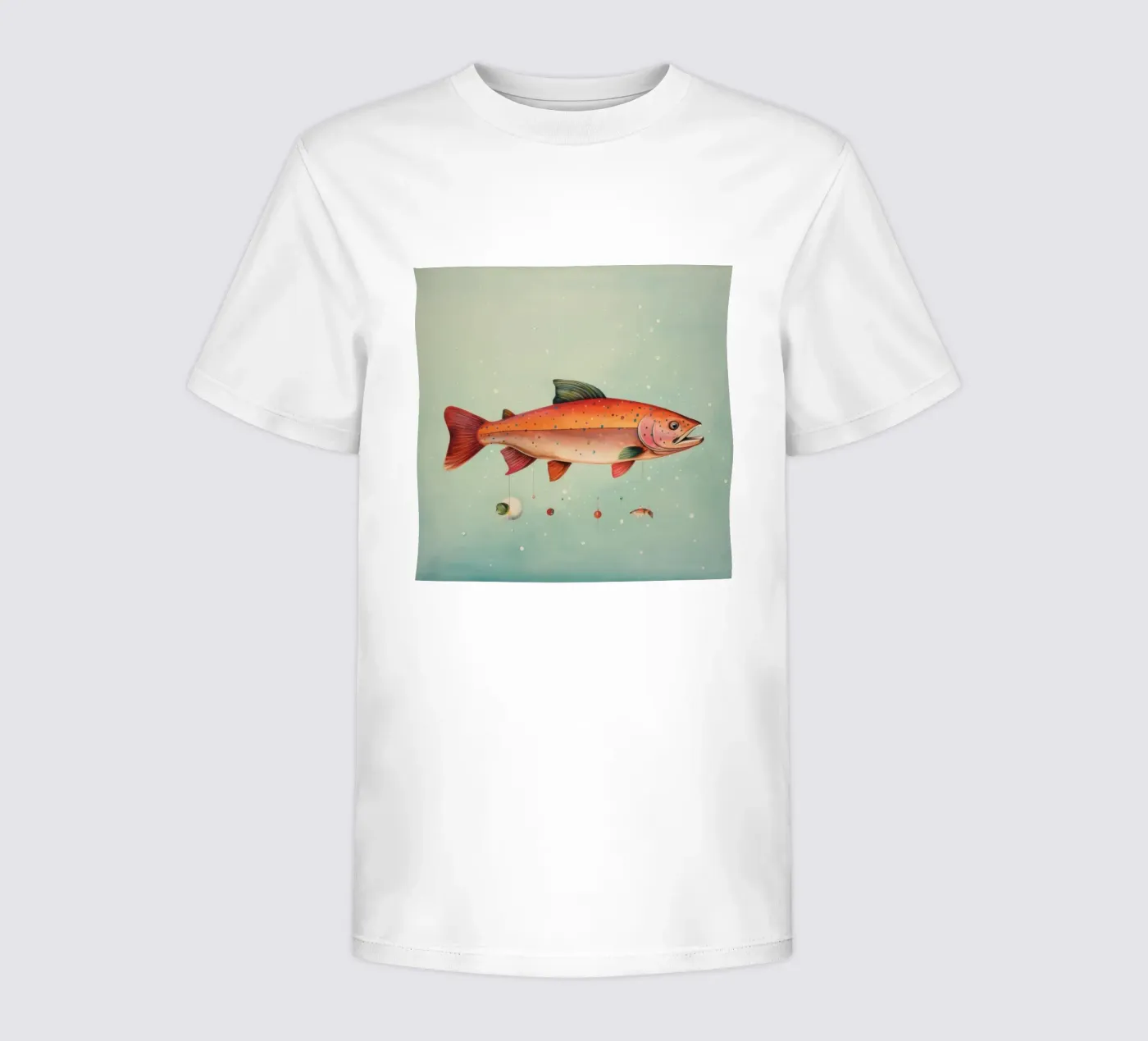 Minimum Trout kinder t-shirt van Minimal Animal Art