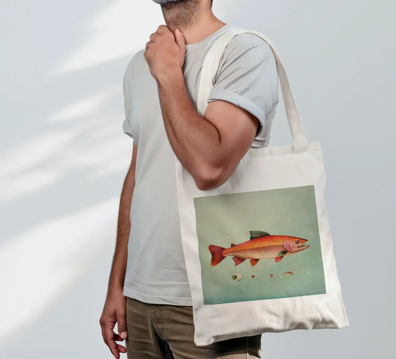 Trota minima 2 borsa in juta da Minimal Animal Art