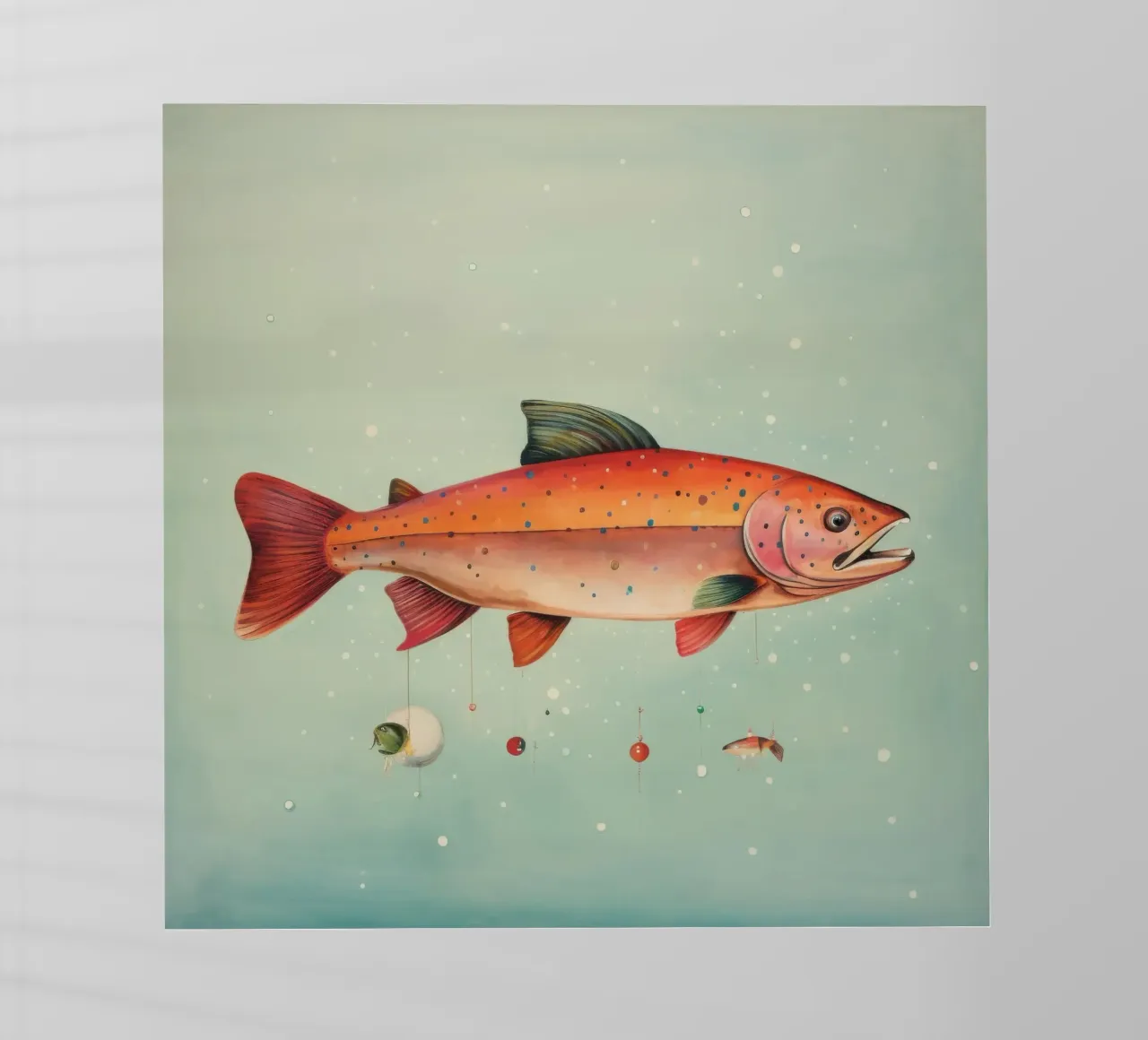 Trota minima pellicola backlit da Minimal Animal Art