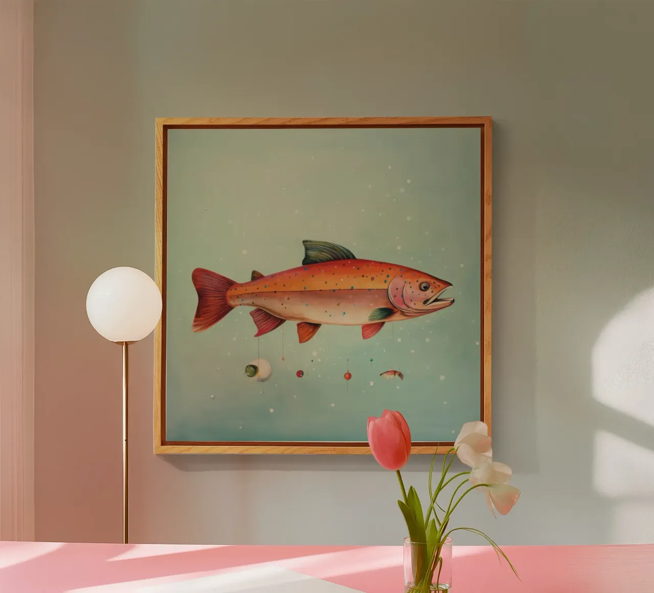 Minimum Trout plexiglass da Minimal Animal Art