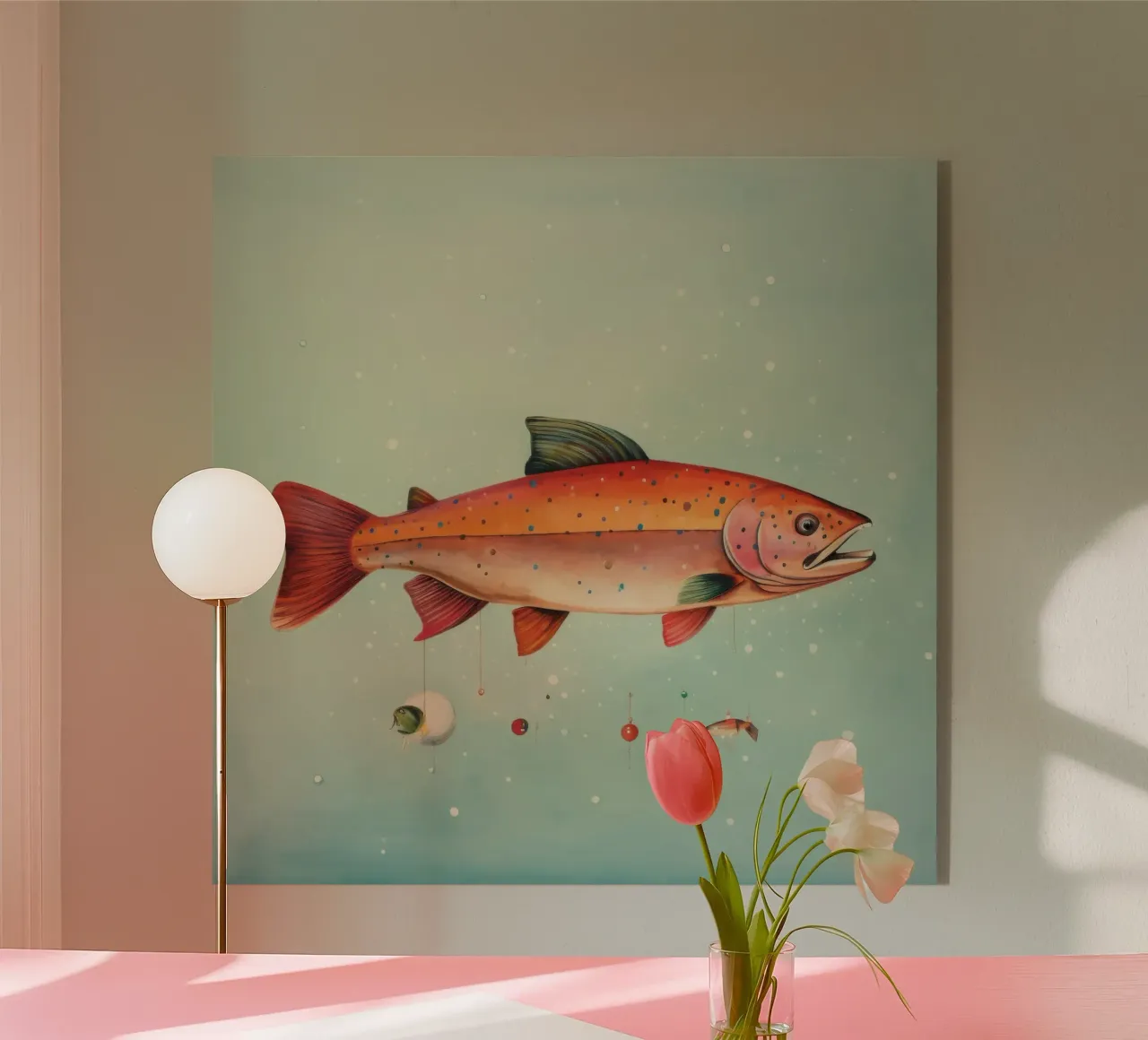 Minimum Trout plexiglass da Minimal Animal Art