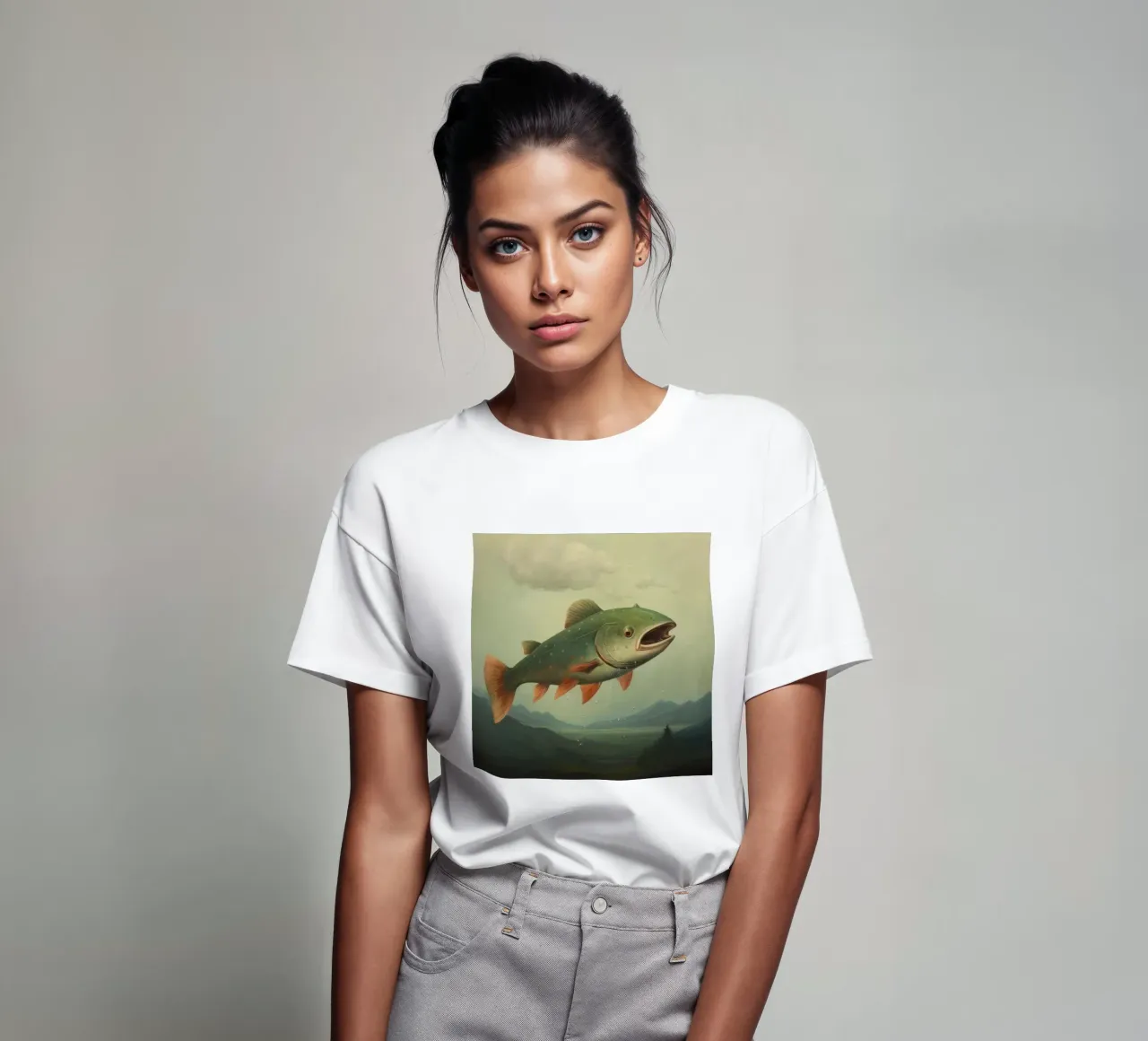 Trota minima 3 t-shirt da Minimal Animal Art