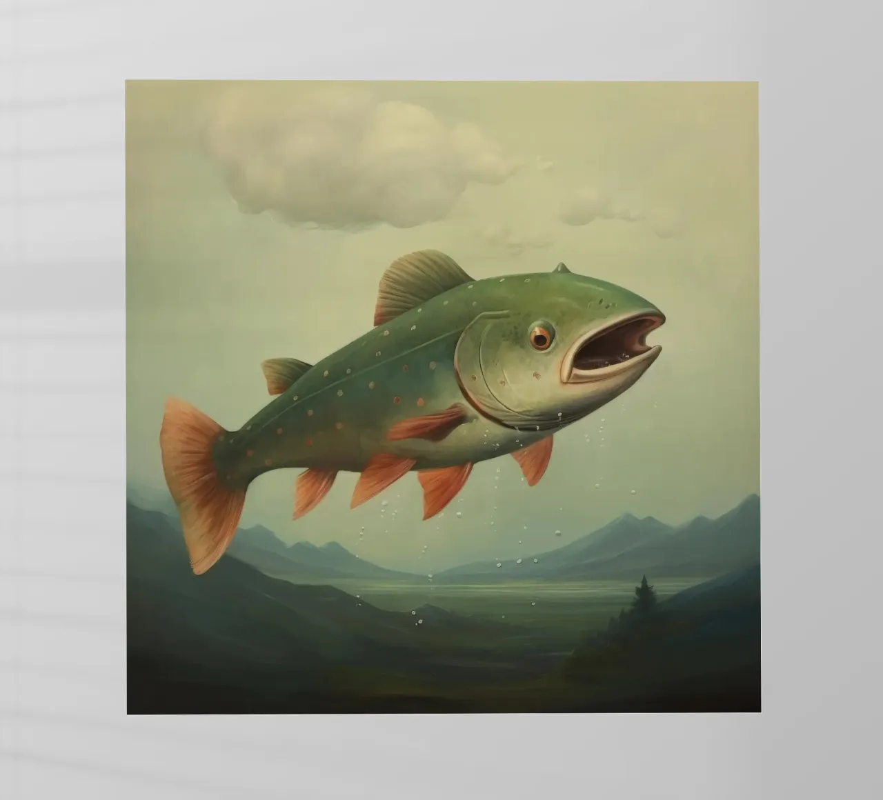 Trota minima pellicola backlit da Minimal Animal Art