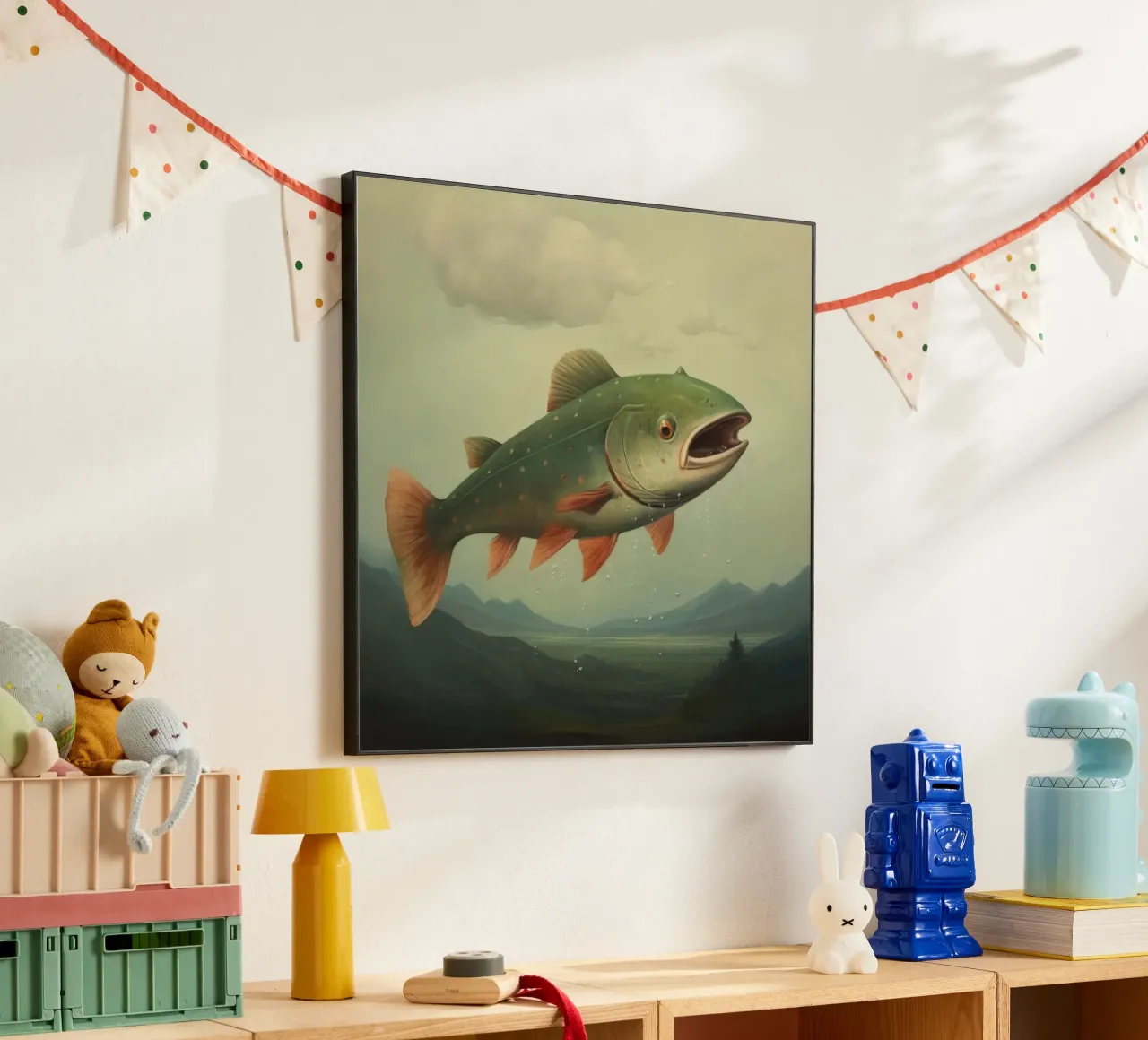 Minimum Trout forex plate by Minimal Animal Art