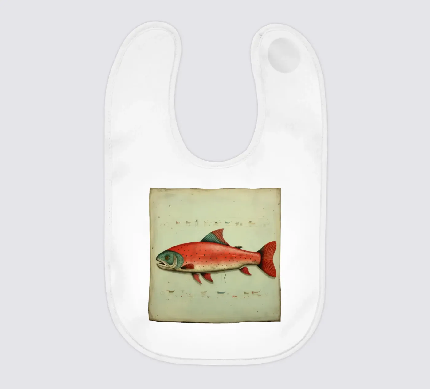 Minimum Trout Babylätzchen von Minimal Animal Art